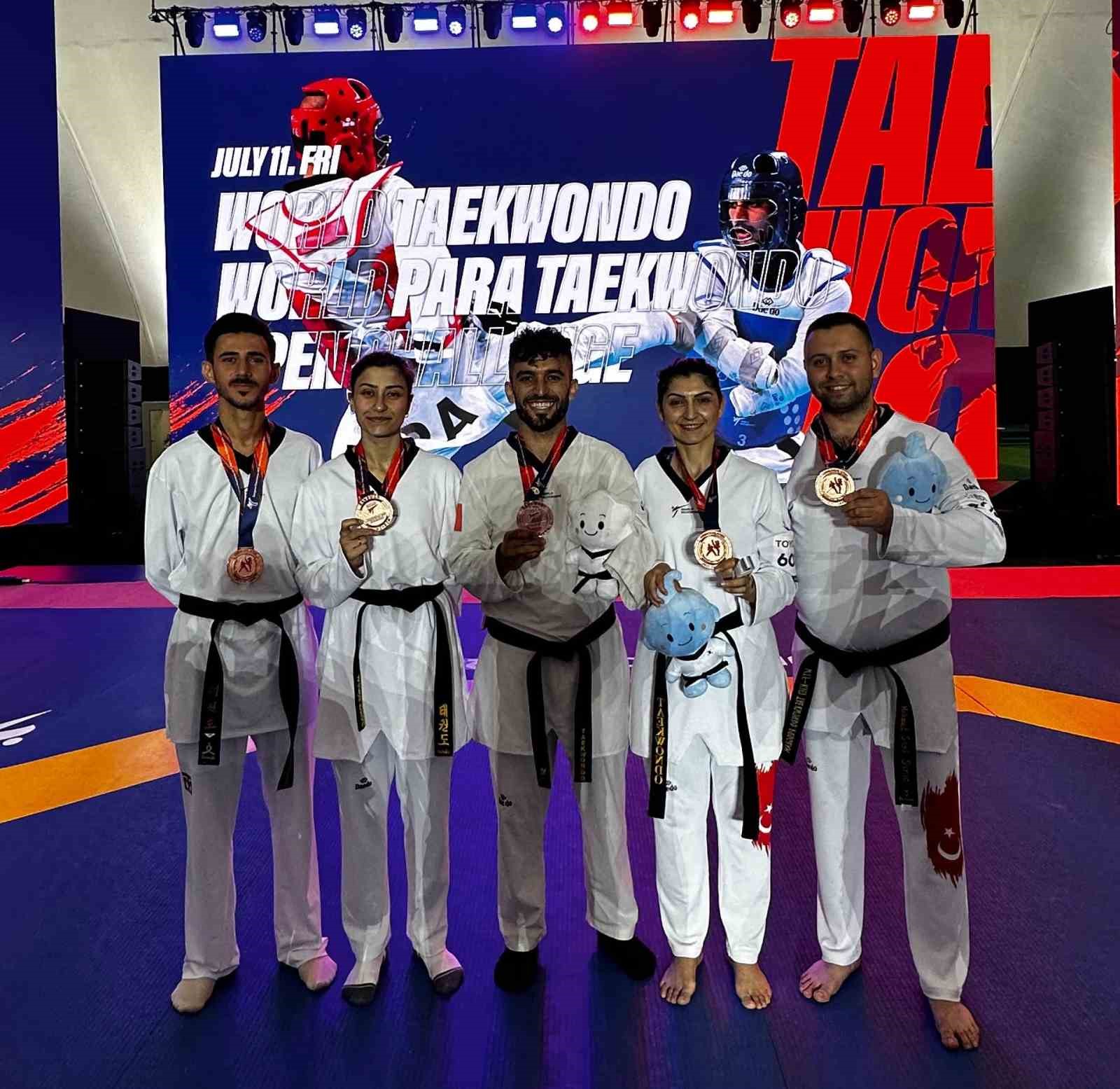 Milli sporculardan 2025 D&uuml;nya Para Taekwondo Open Challenge&rsquo;da 5 madalya

