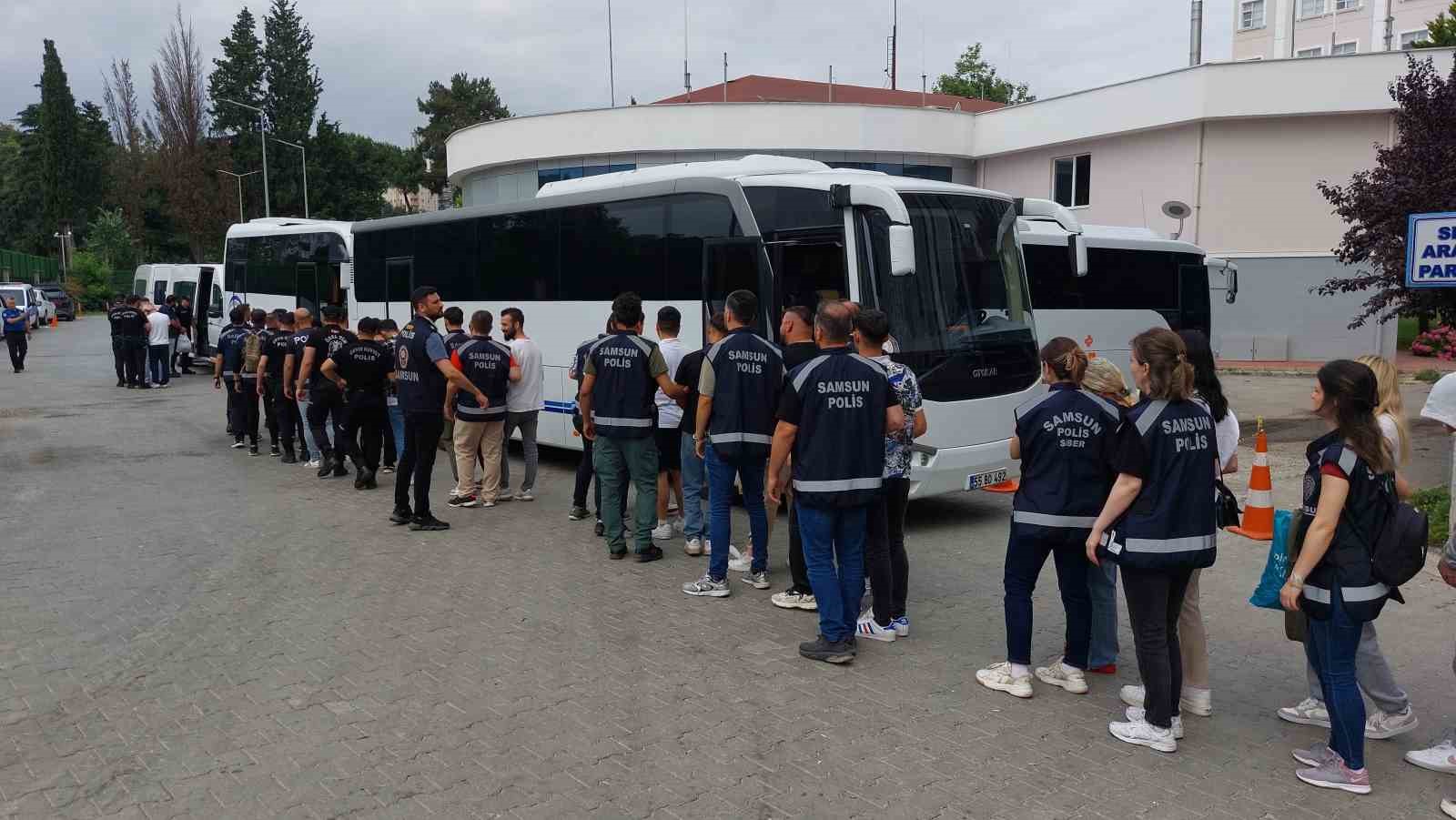 Samsun merkezli yasa dışı bahis operasyonunda 19 kişi tutuklandı
