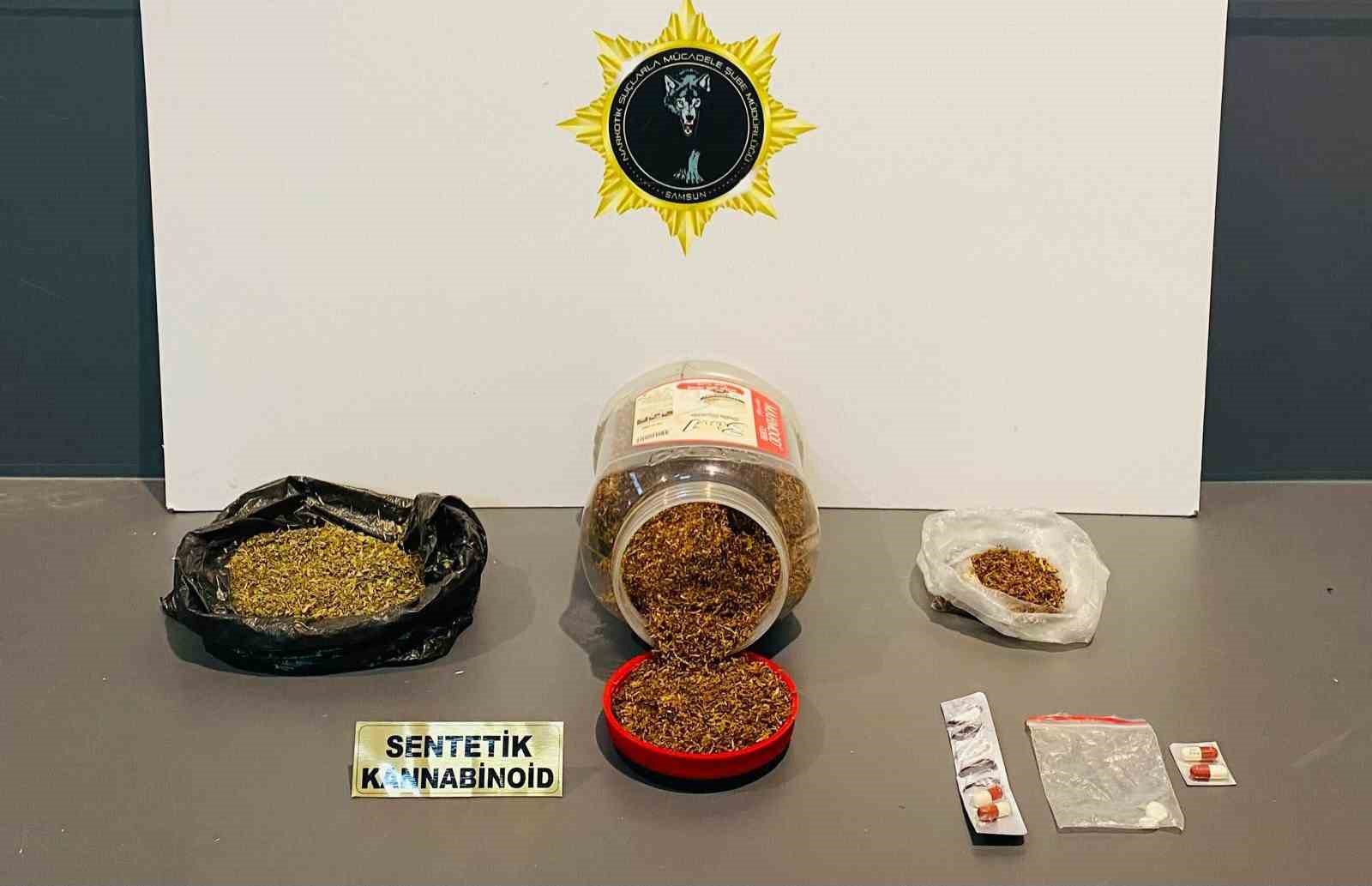 Samsun’da uyuşturucuyla yakalanan şahıs gözaltına alındı