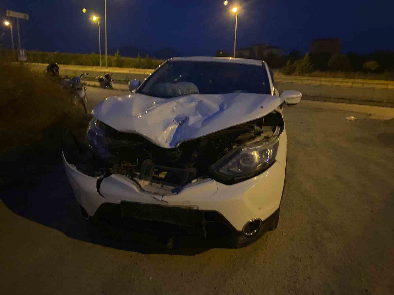 Samsun’da otomobil motosikletle çarpıştı: 1 yaralı