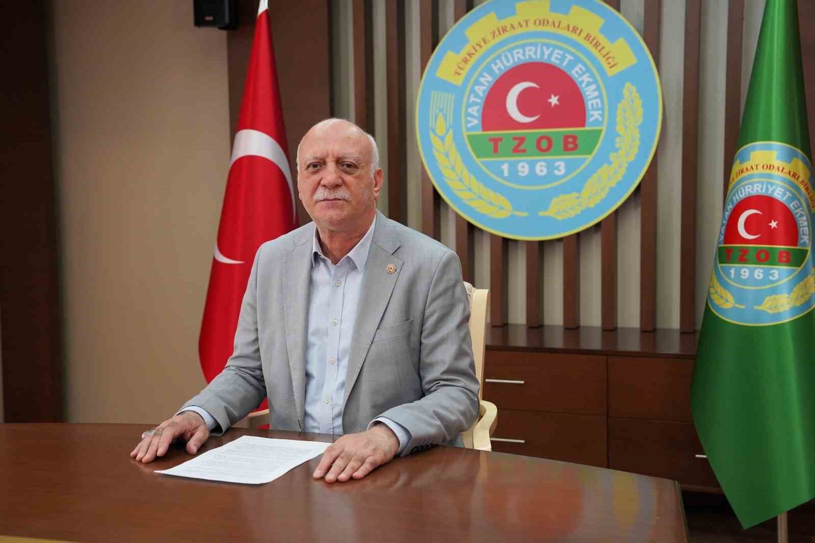 TZOB Başkanı Bayraktar: &quot;İçinde bulunduğumuz hasat döneminde çiftçilerimiz kuraklıkla nedeniyle yüzde 85’lere varan oranda verim düşüklüğüyle yüzleşmiştir&quot;
