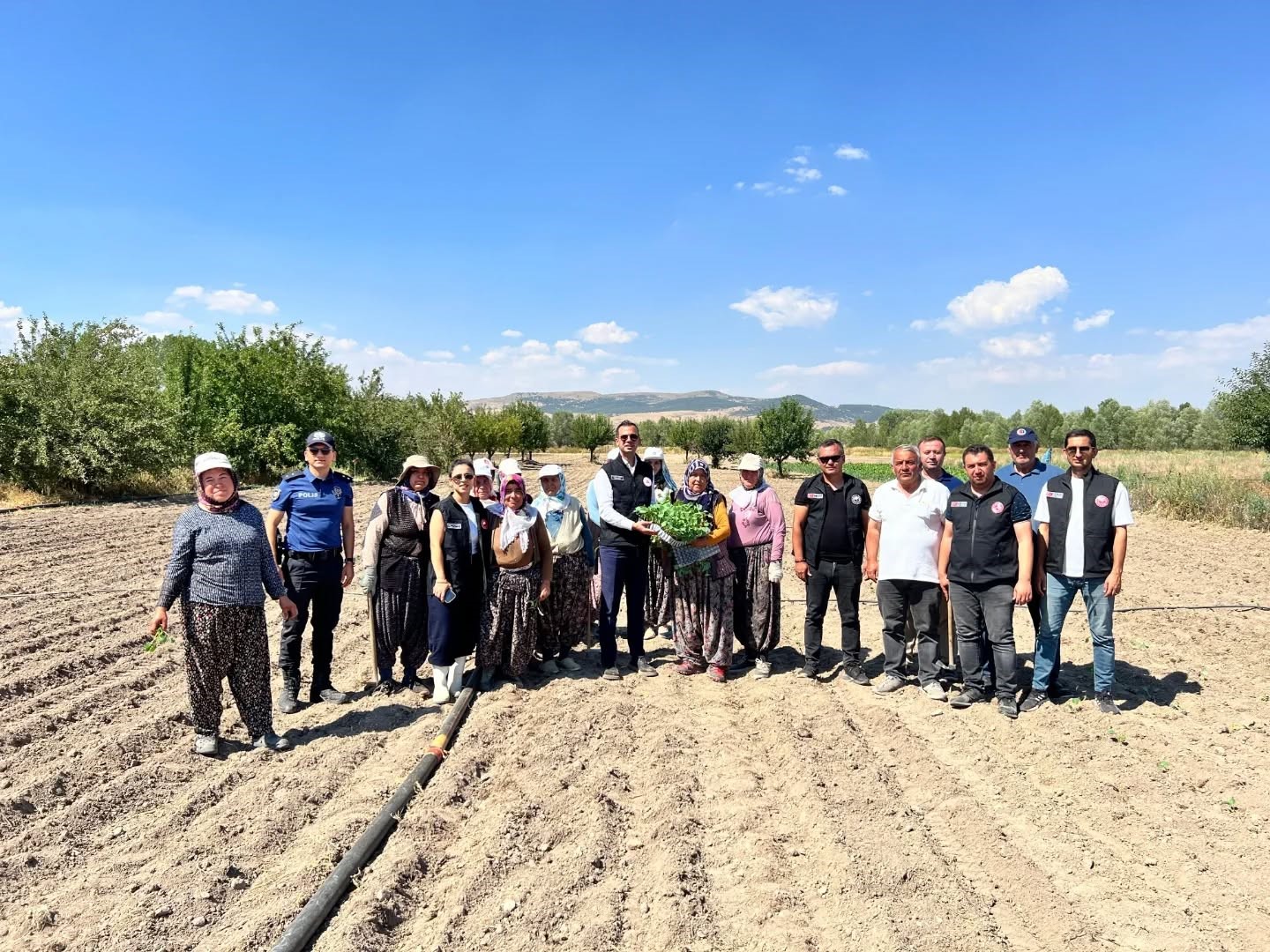 Taşoluk&rsquo;ta 862 bin brokoli fidesi toprakla buluştu
