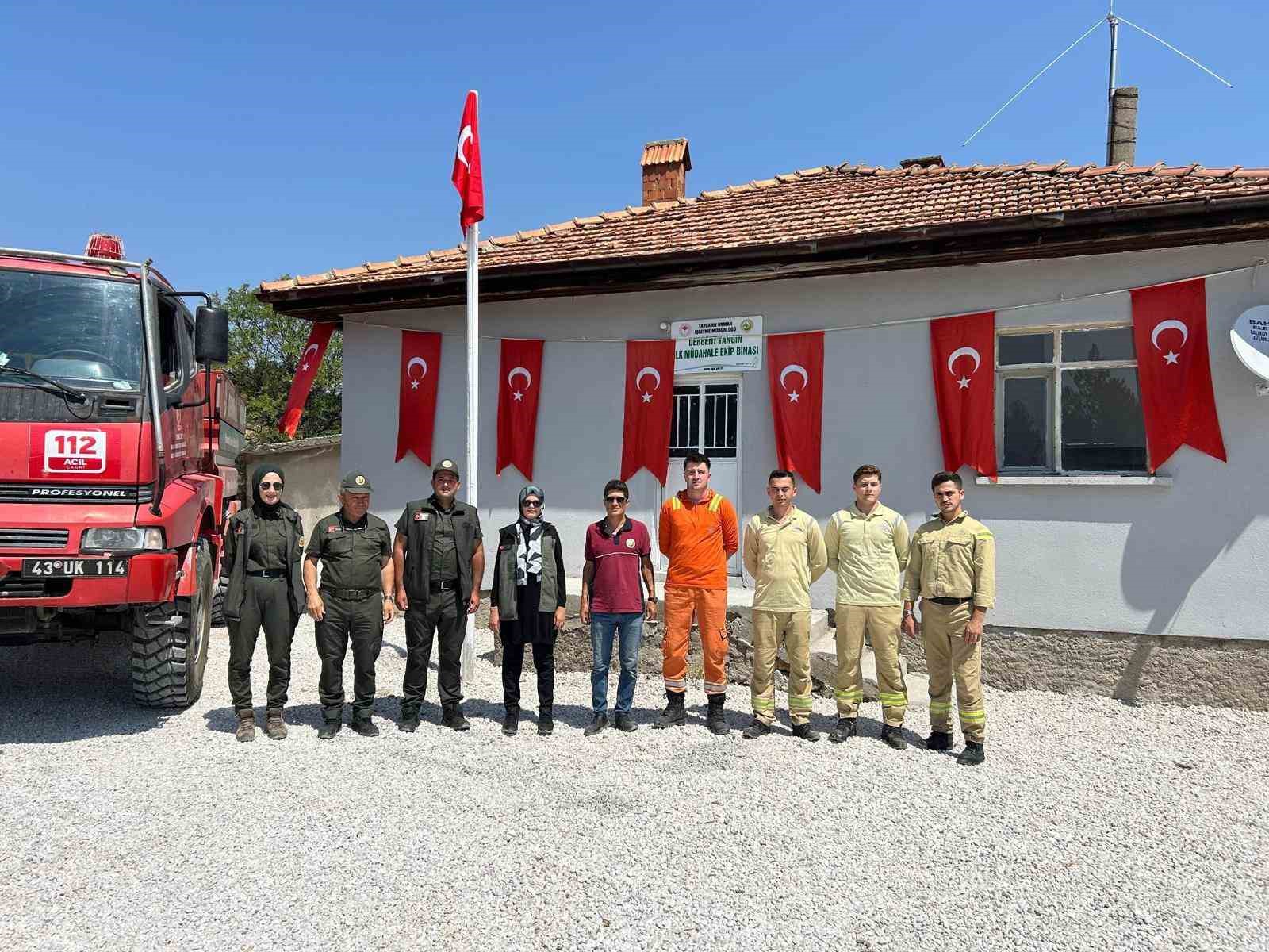 Kütahya’da yenilenen yangın ilk müdahale ekip binası hizmete girdi