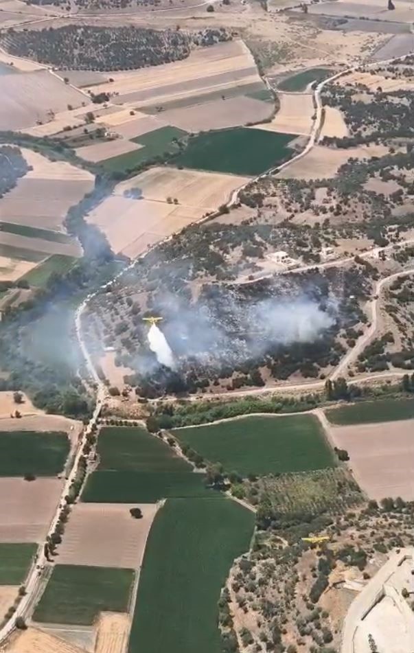 Milas&rsquo;taki yangın kontrol altına alındı
