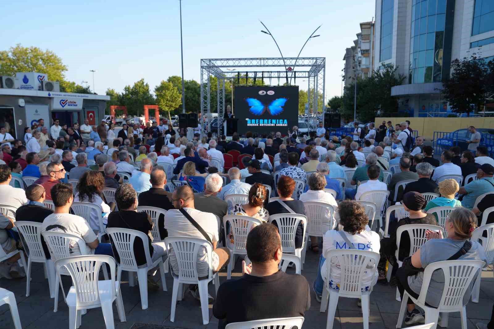 Srebrenitsa Katliamı&rsquo;nın 30&rsquo;uncu yılında Kartal&rsquo;da anma t&ouml;reni d&uuml;zenlendi
