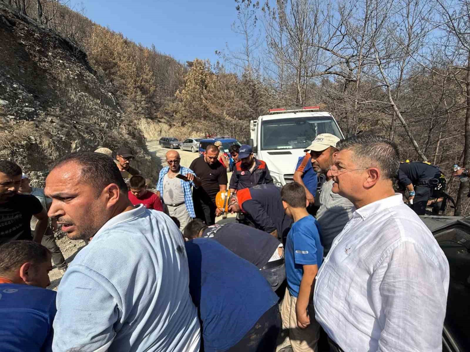 Dörtyol’da uçurumdan düşen şahıs yaralandı