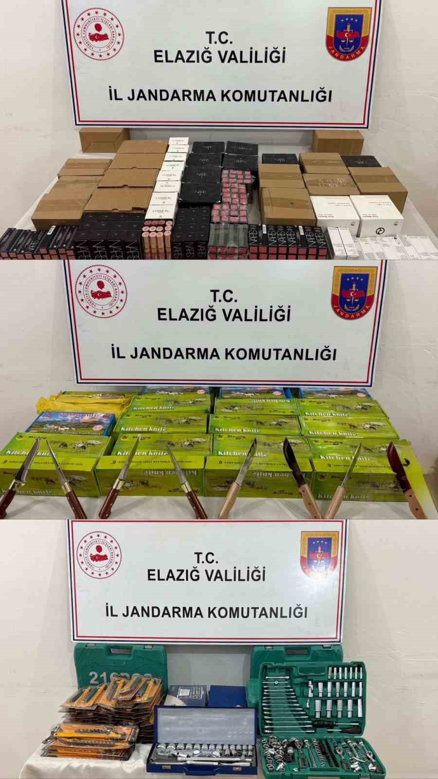Elazığ&rsquo;da g&uuml;mr&uuml;k ka&ccedil;ağı &uuml;r&uuml;nler ele ge&ccedil;irildi
