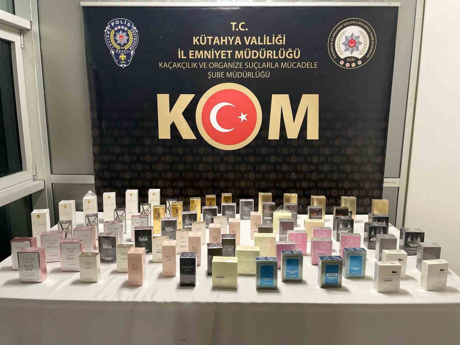 Kütahya’da kaçak parfüm operasyonu