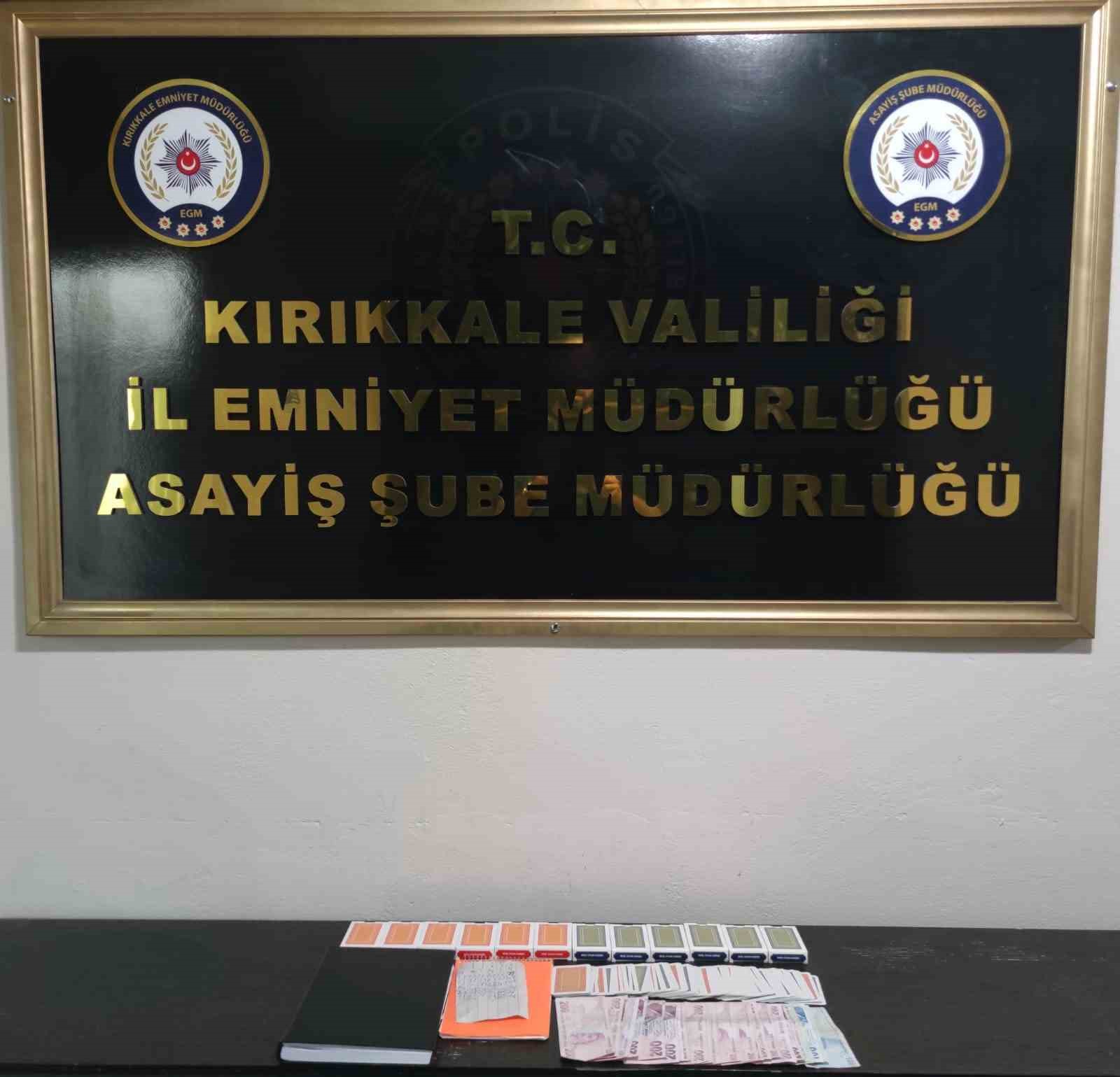 Kırıkkale’de dernek çatısı altında kumar: 6 kişiye 55 bin lira ceza