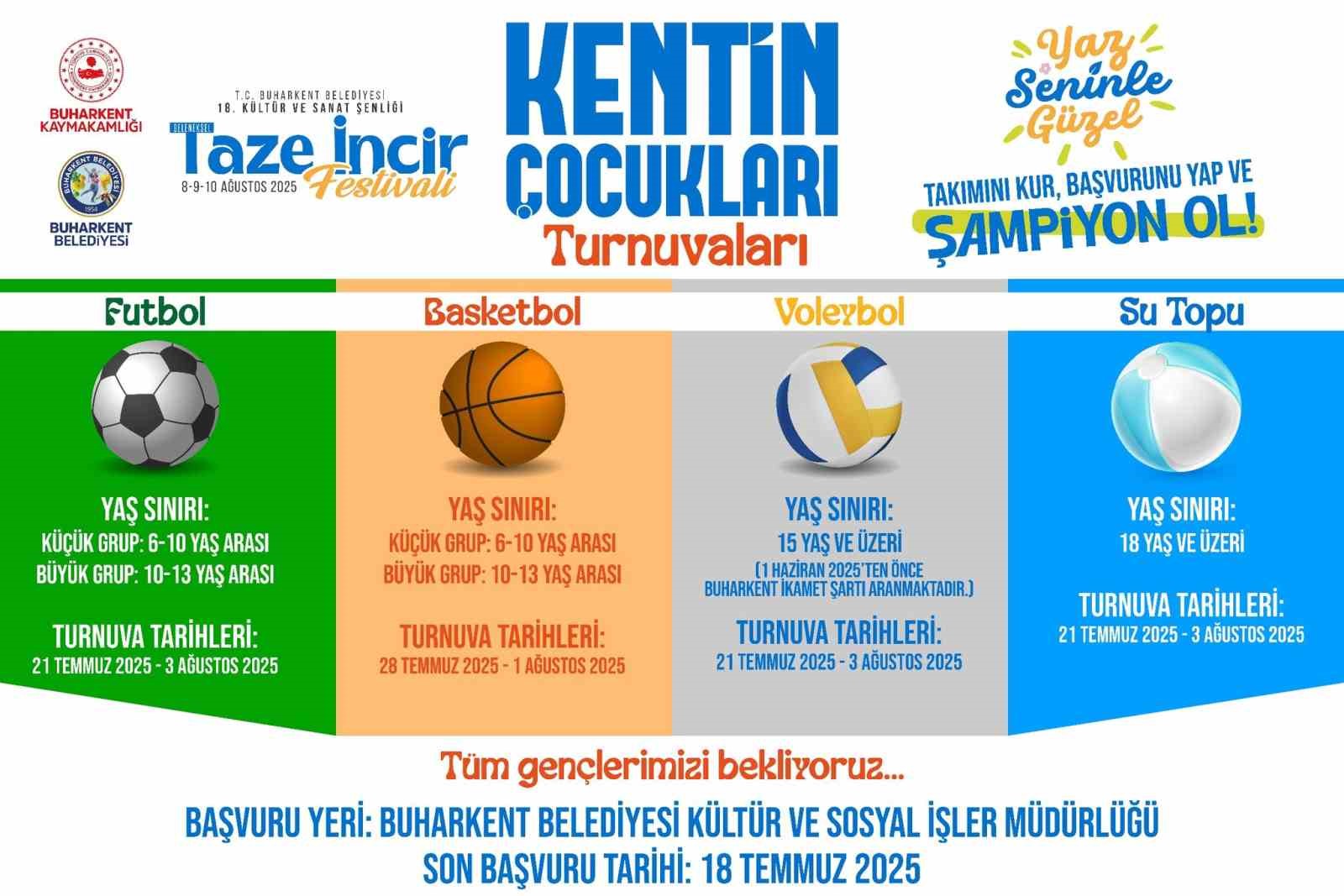 Buharkent’te Taze İncir Festivali sporla renklenecek