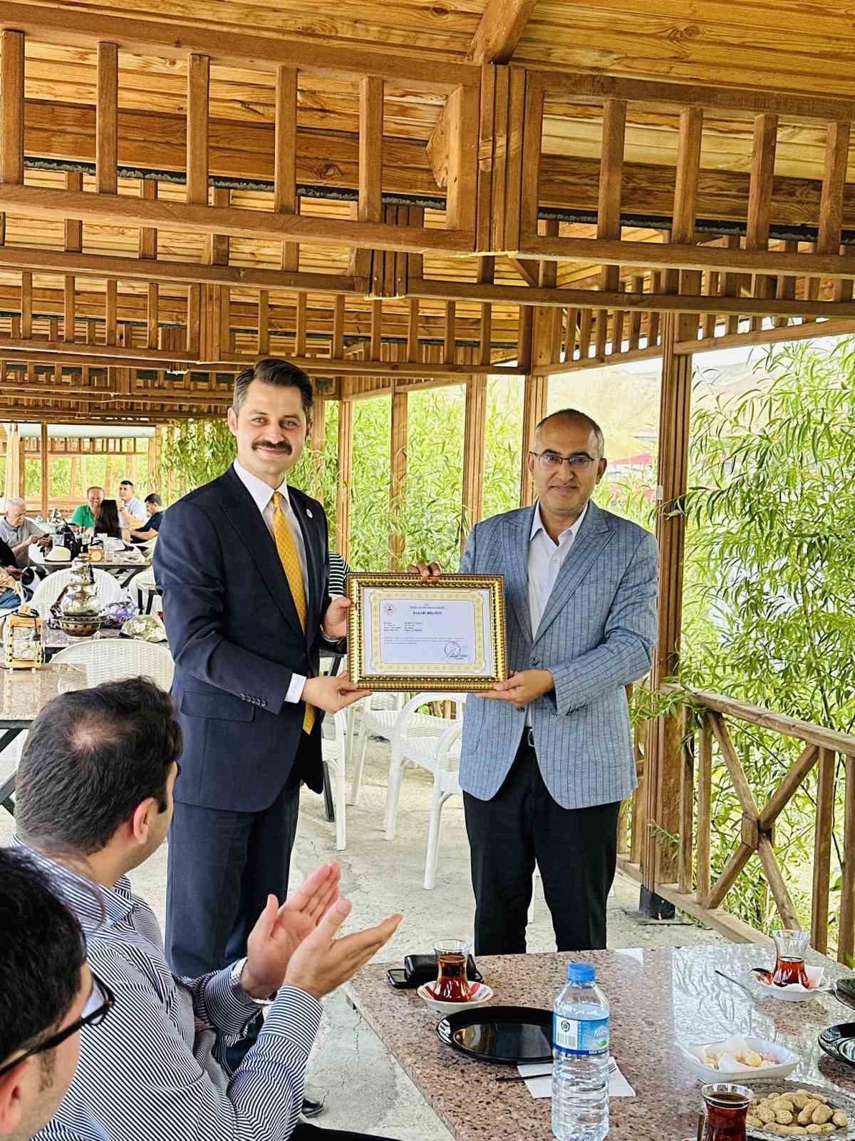 Kaymakam Yılmaz veda programına katıldı