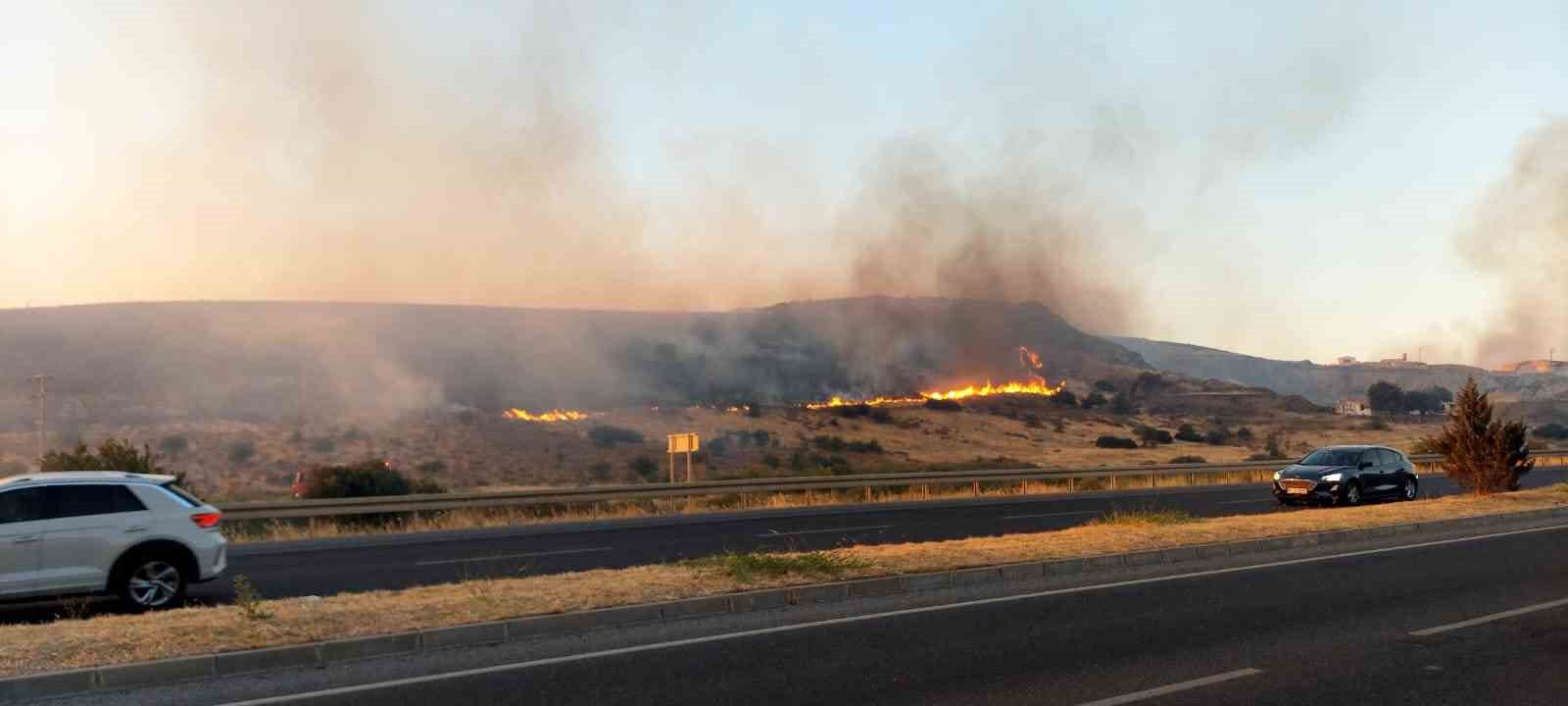Aliağa&rsquo;da otluk alandaki yangın kontrol altına alındı
