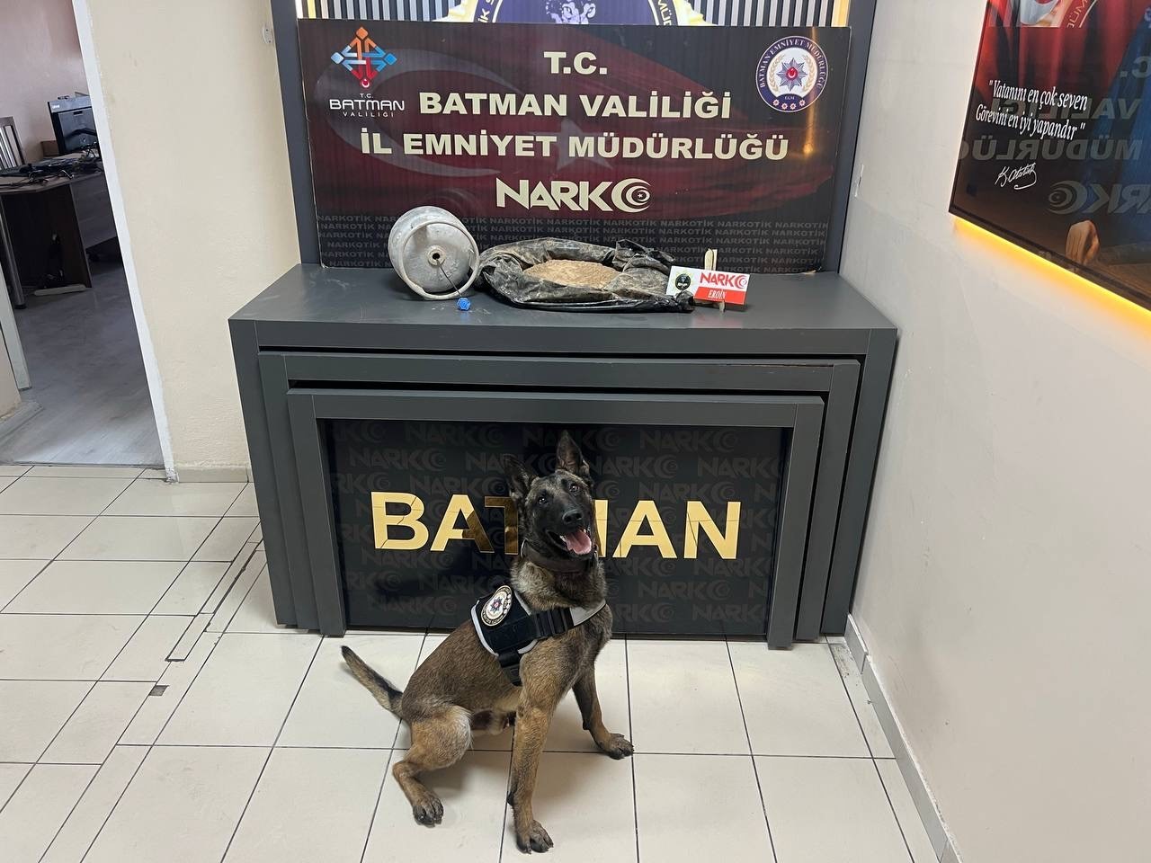 Piknik tüpü içinde eroin nakliyatı
