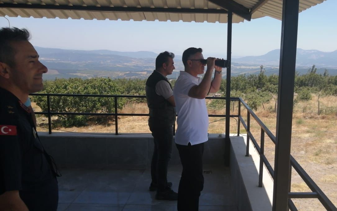 Kaymakam Koç, kırsal mahallelerde yangın tedbirlerini inceledi