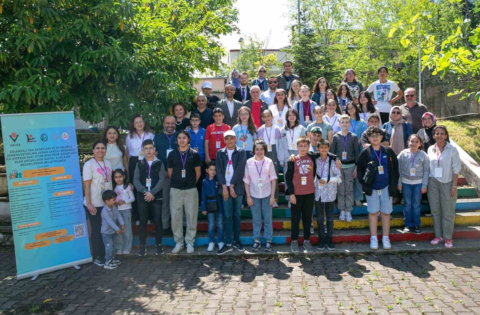 Giresun’da otizmli çocuklar için bilim projesi hayata geçirildi
