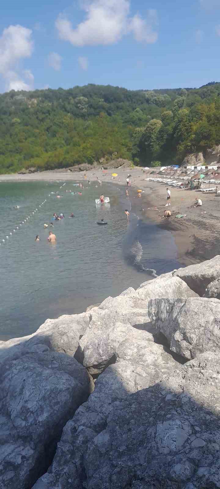 K&ouml;m&uuml;r artıkları plaja ulaştı
