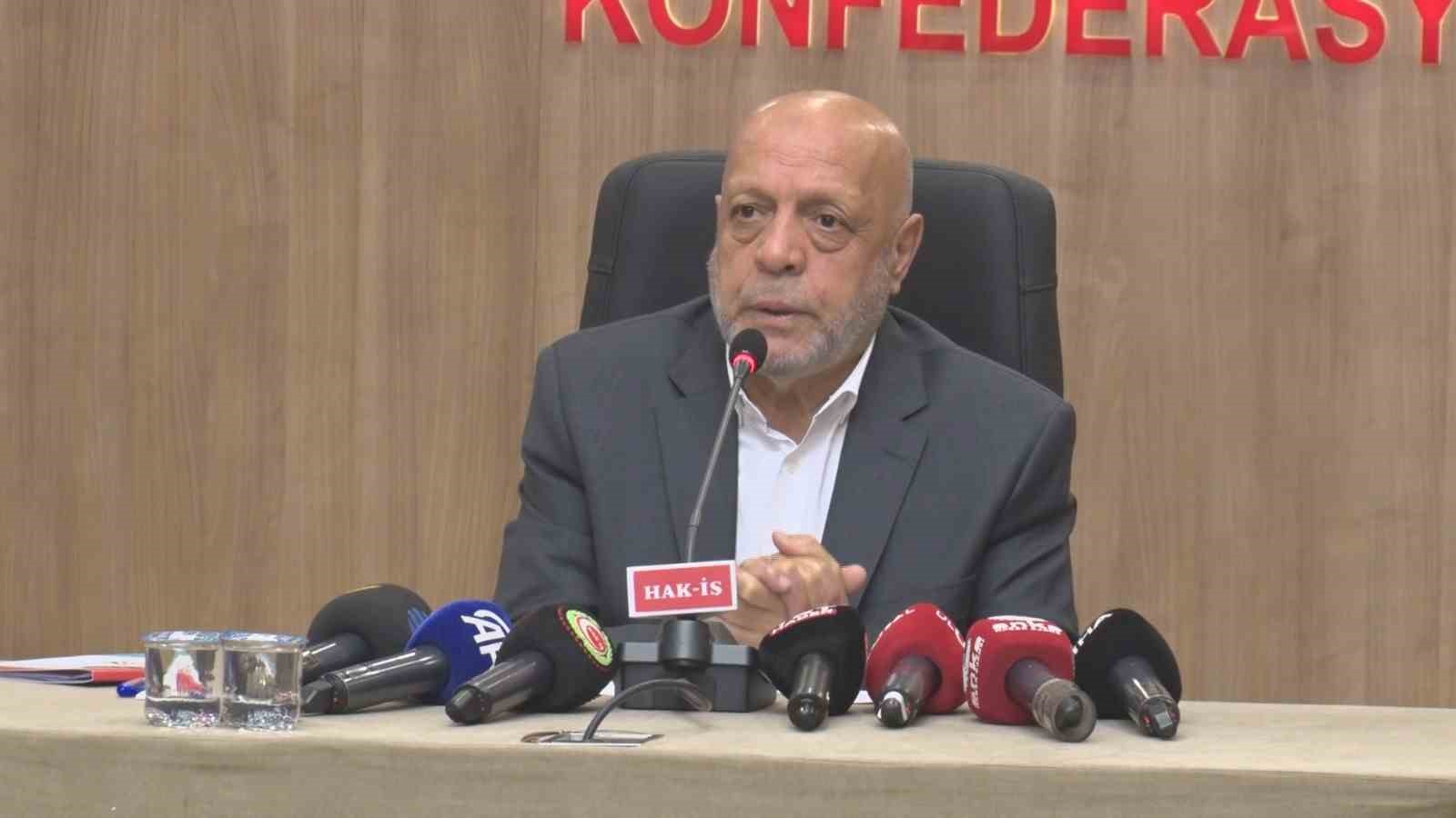 HAK-İŞ Genel Başkanı Arslan: "Toplu iş sözleşmesi sürecini havada olan uçak olarak değerlendiriyoruz"
