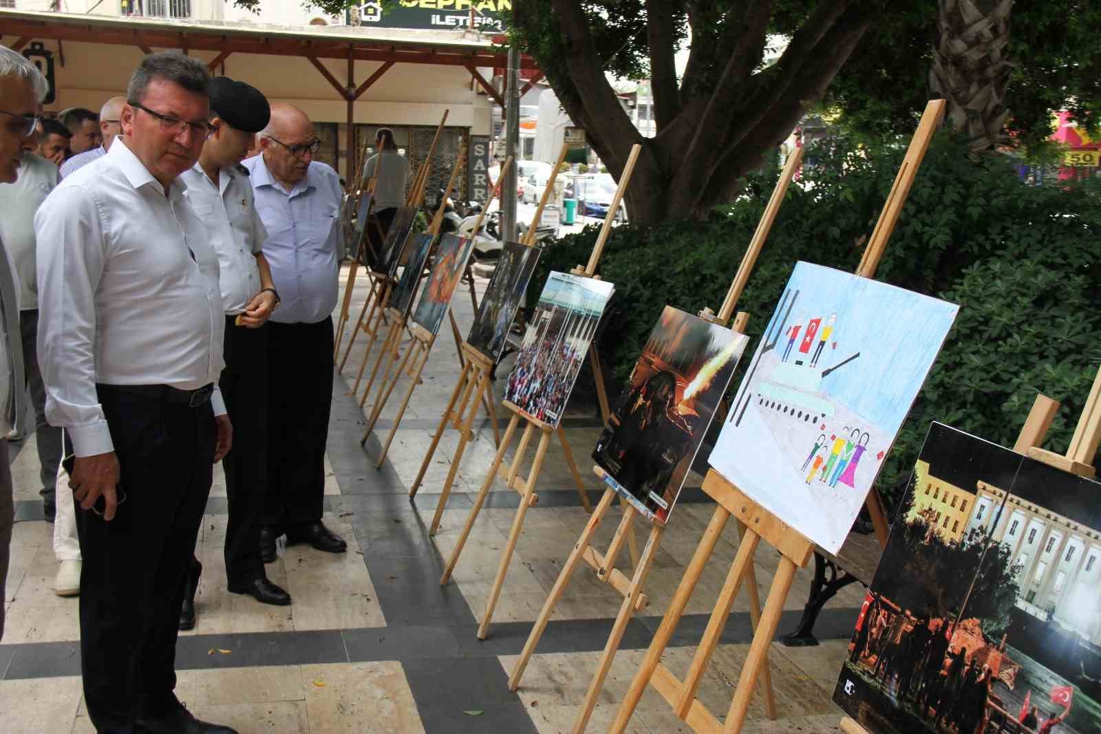 Serik’te &quot;15 Temmuz Demokrasi ve Millî Birlik Günü&quot; anısına fotoğraf sergisi açıldı