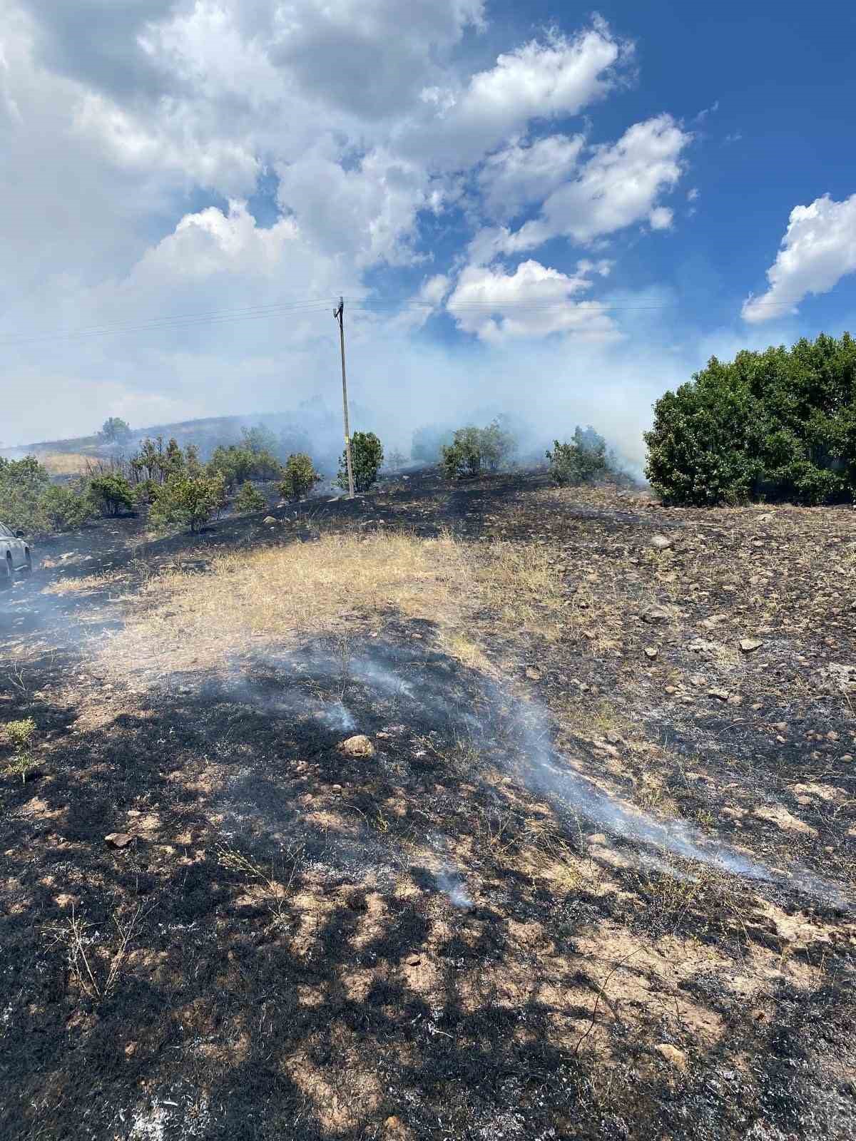 Cam kırığı yangına neden oldu