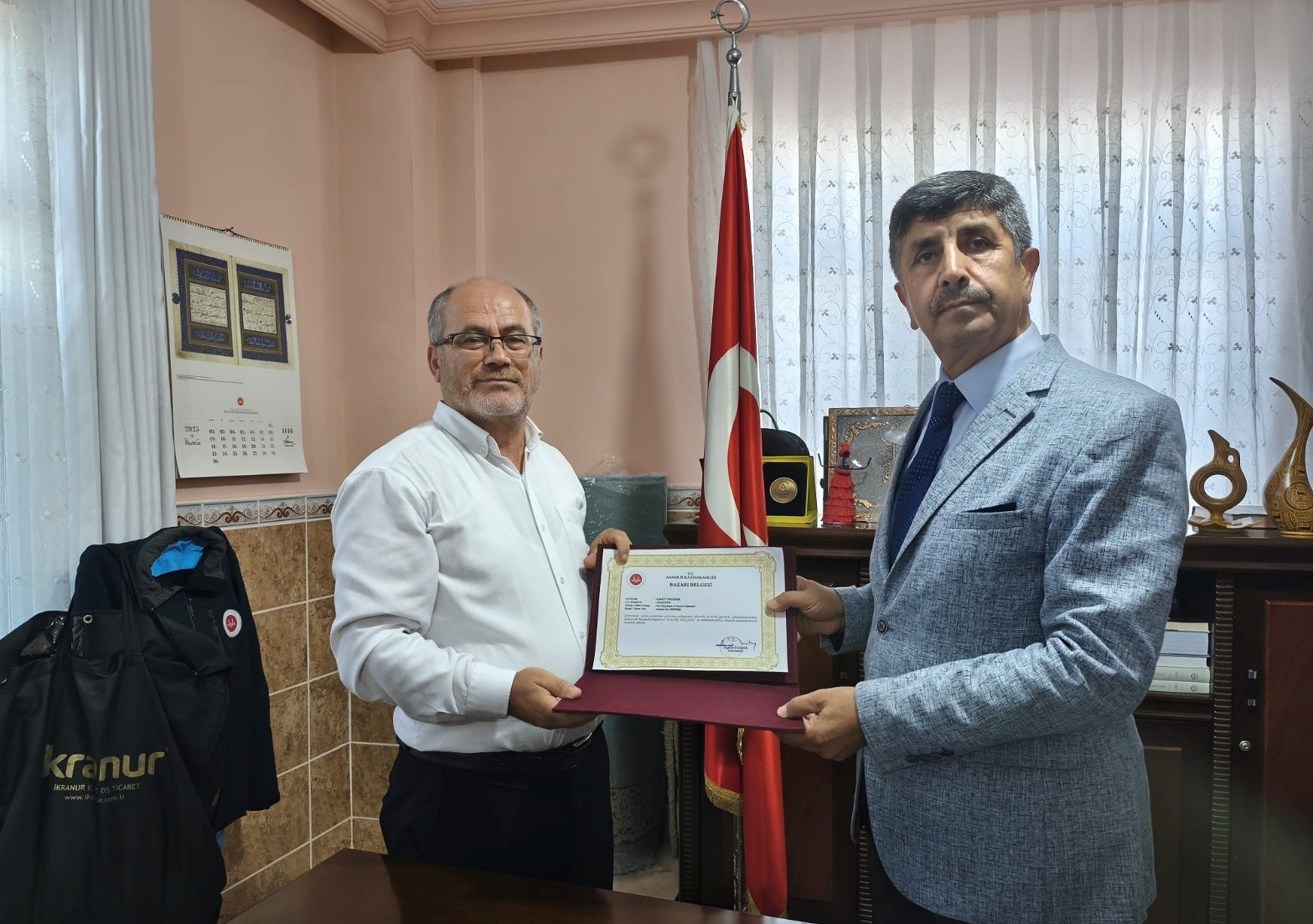 Anamur’da müftülük personeline başarı belgesi