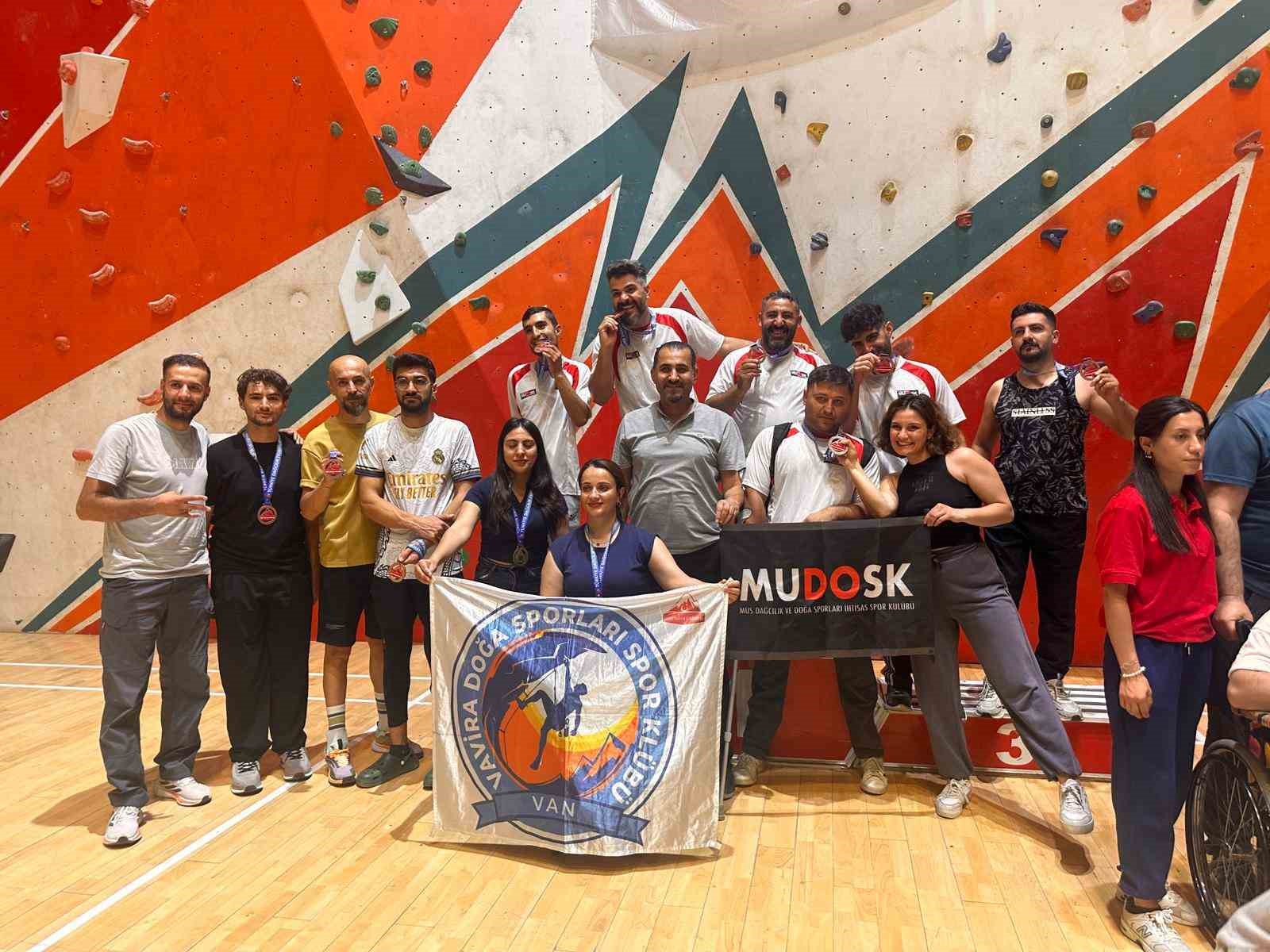 Türkiye’nin ilk para tırmanış şampiyonası Muş’ta düzenlendi