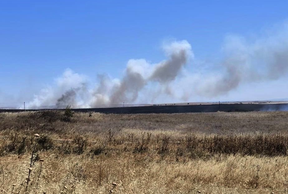 Hayrabolu&rsquo;da &ccedil;ıkan anız yangını s&ouml;nd&uuml;r&uuml;ld&uuml;
