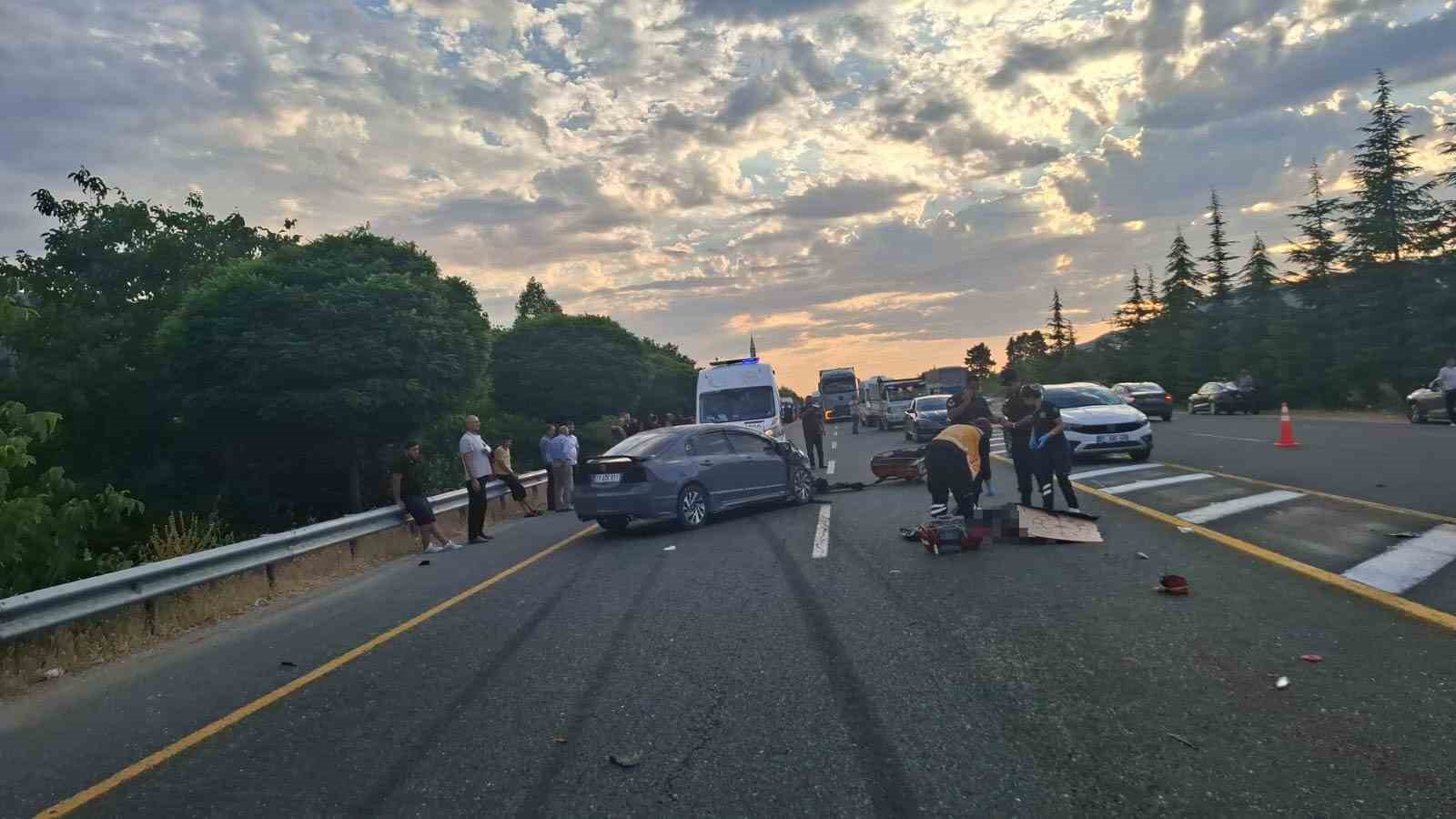 Elazığ’da trafik kazası: 1 ölü 1 yaralı