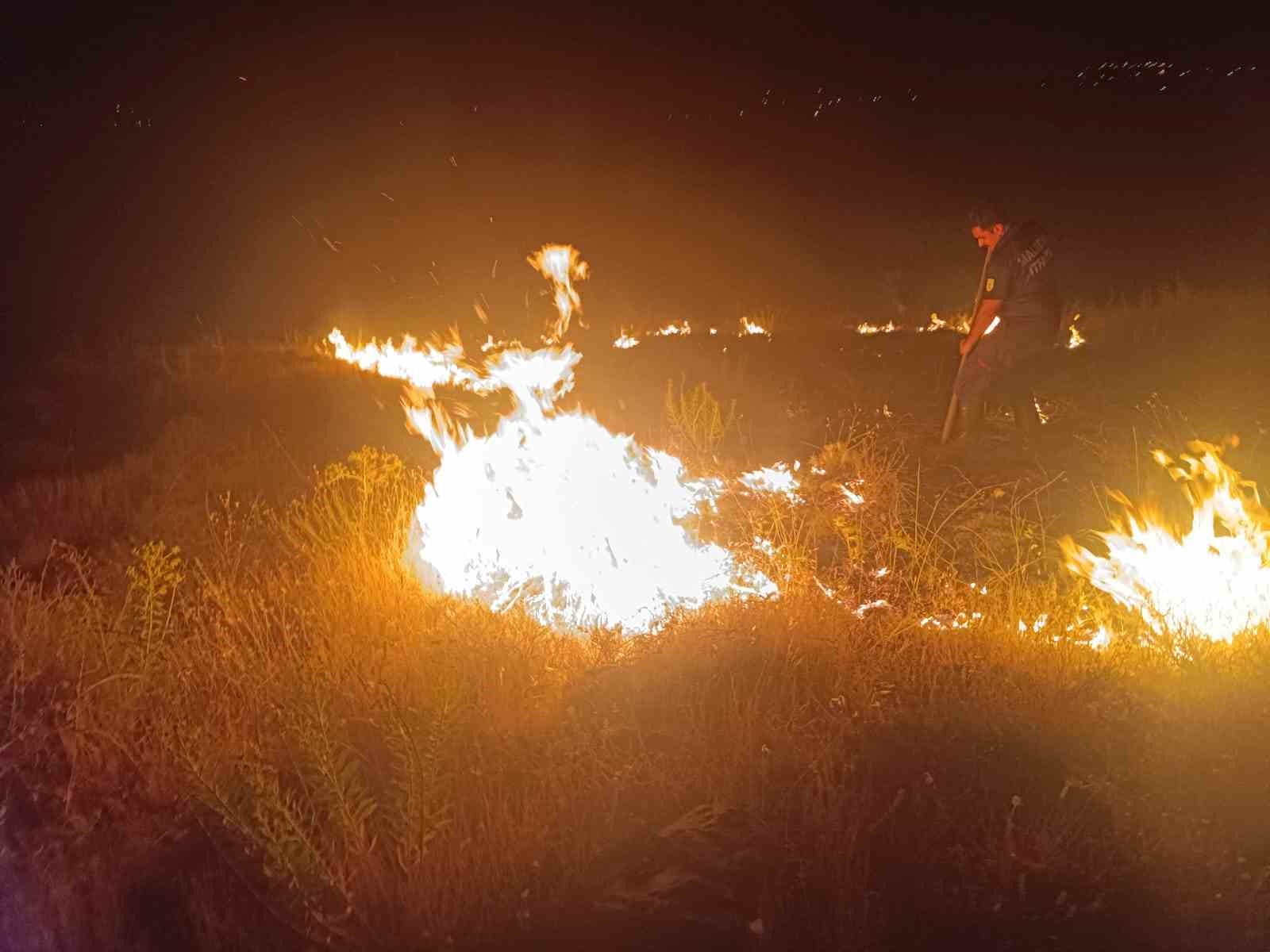 Malatya’da bahçe yangını