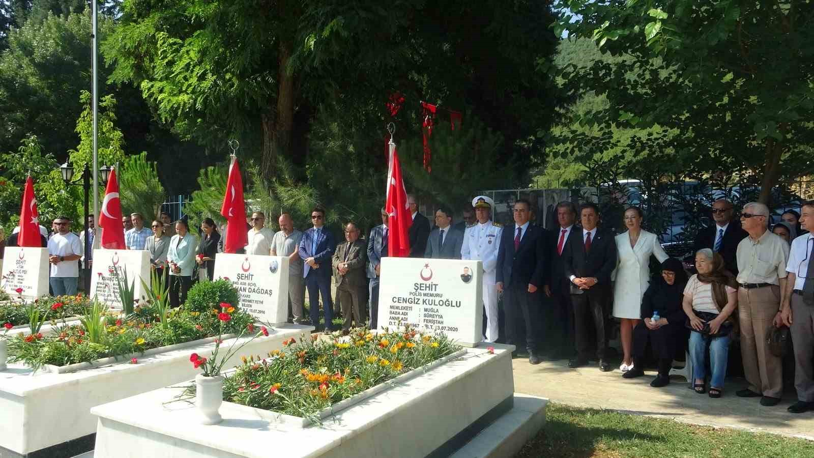 Muğla’da 15 Temmuz Demokrasi Şehitleri anıldı