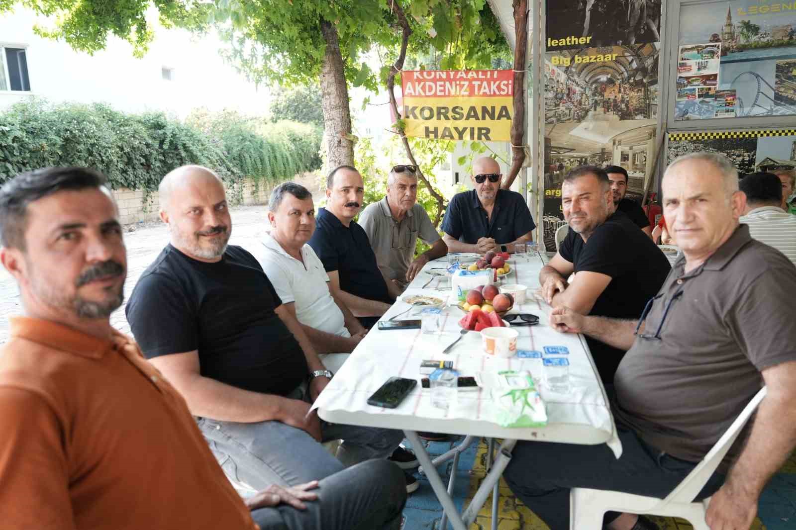 Başkan Kotan taksici esnafına konuk oldu
