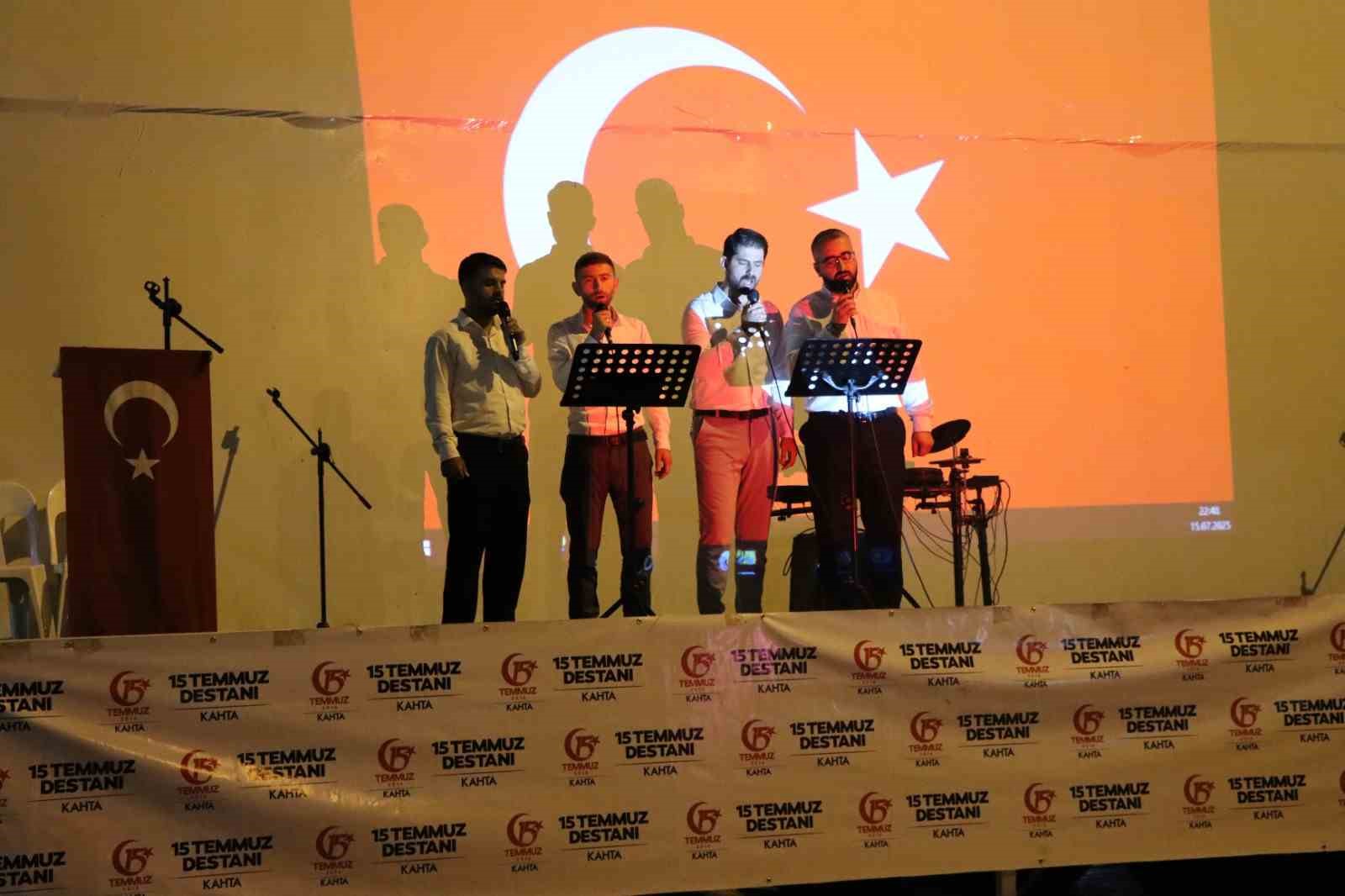 Kahtada 15 Temmuz Milli Birlik ve Demokrasi Gn anld
