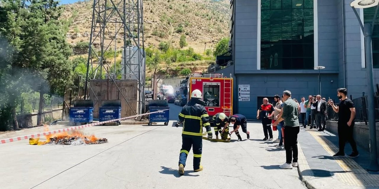 Uludere Devlet Hastanesinde ’kırmızı kod’ tatbikatı