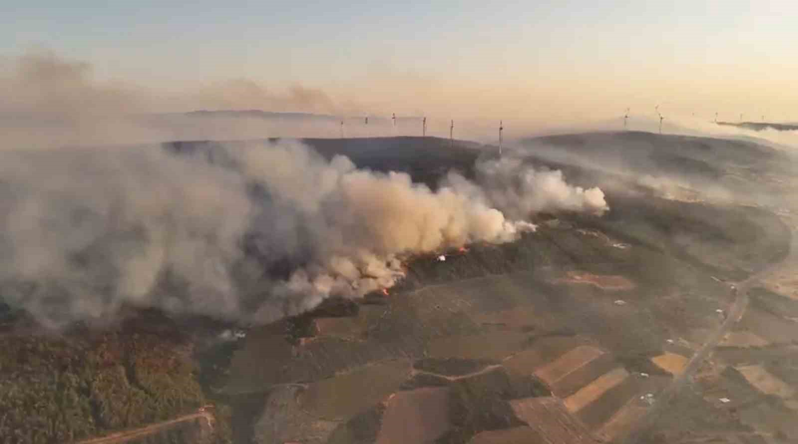 Şarköy’deki orman yangını 22. saatine girdi