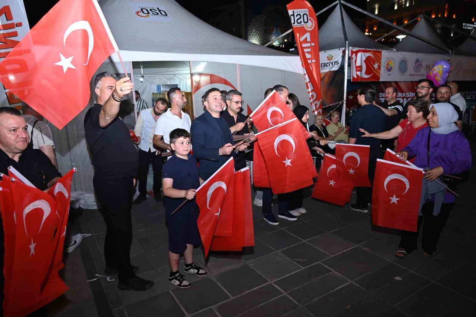 Kayseri OSB, 15 Temmuz Demokrasi ve Milli Birlik Günü’nde meydandaki yerini aldı