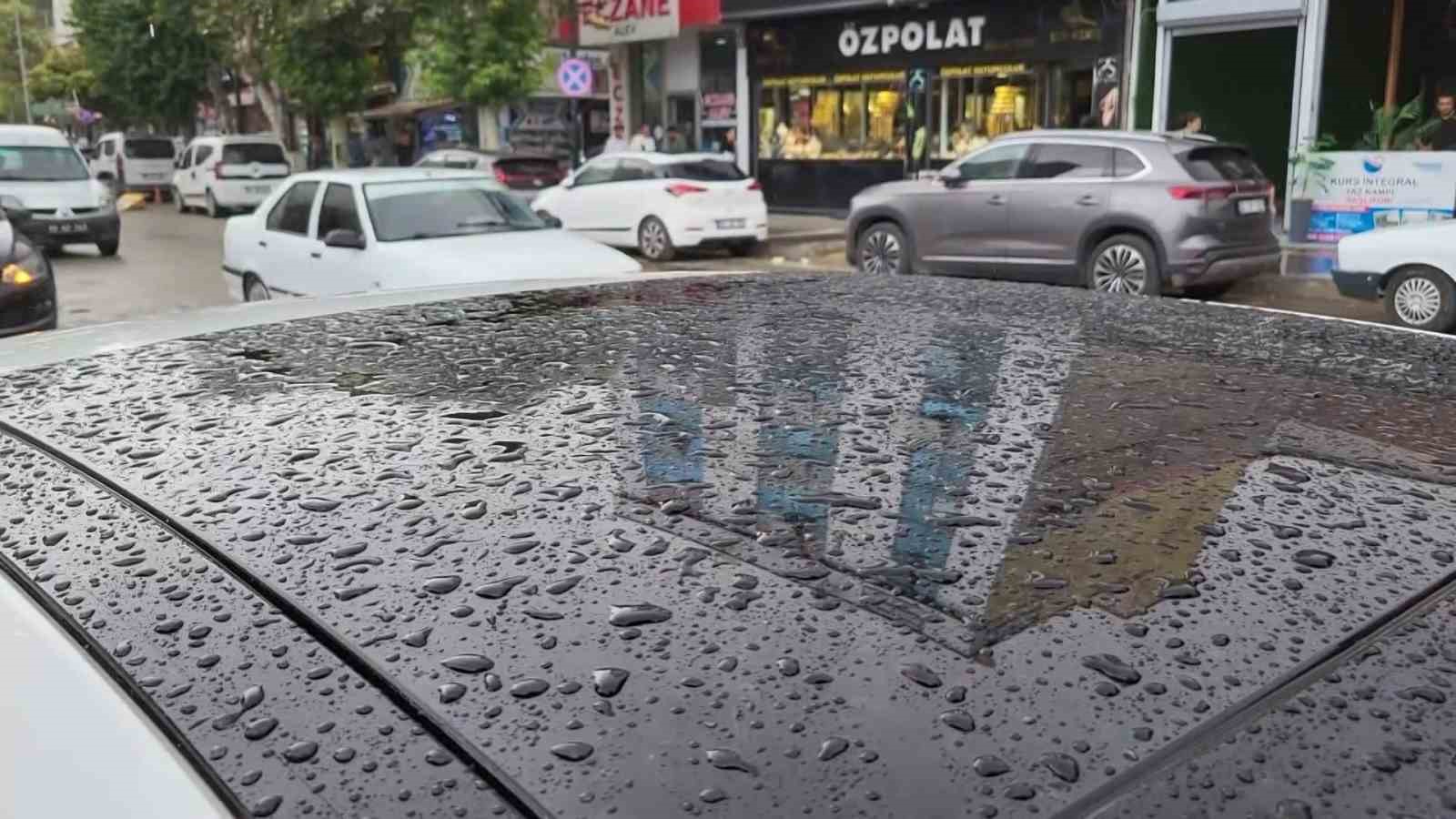 Adyamanda nce toz tanm sonra yamur etkili oldu
