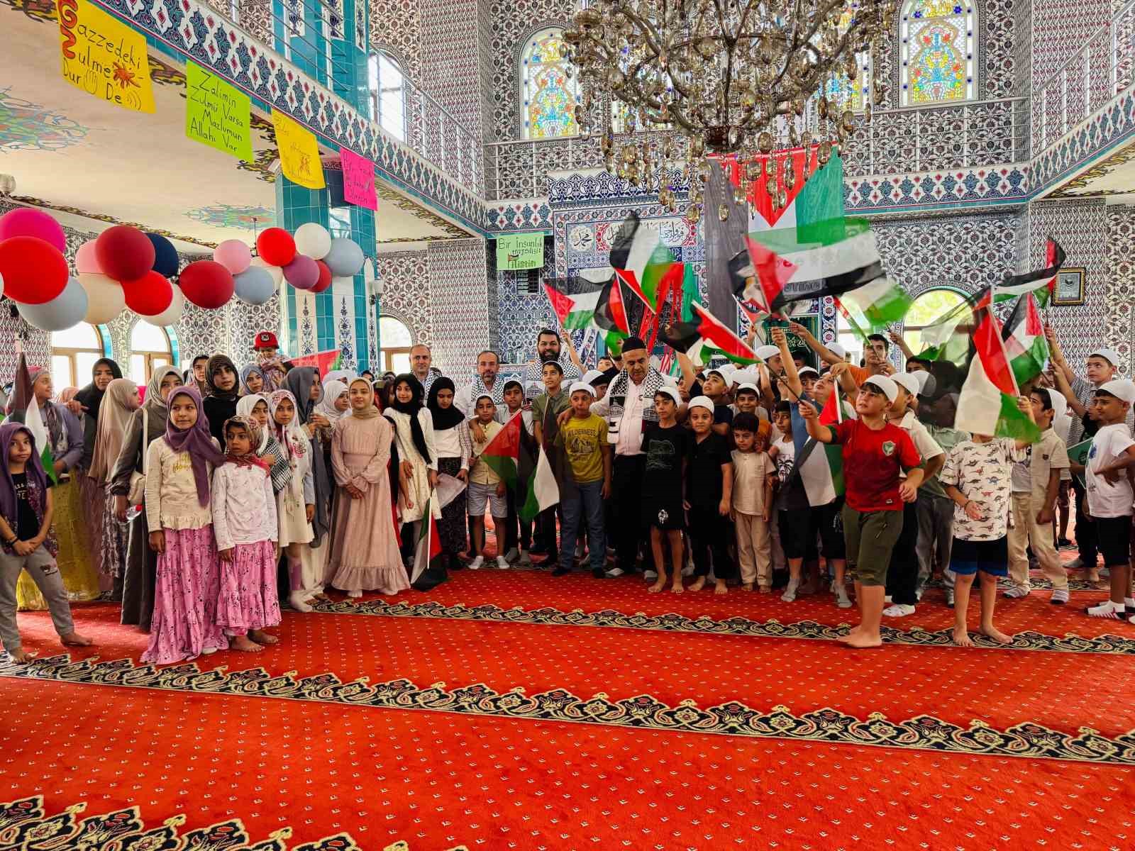 Diyarbakrda yaz Kuran kurslarnda "Filistene Destek" program
