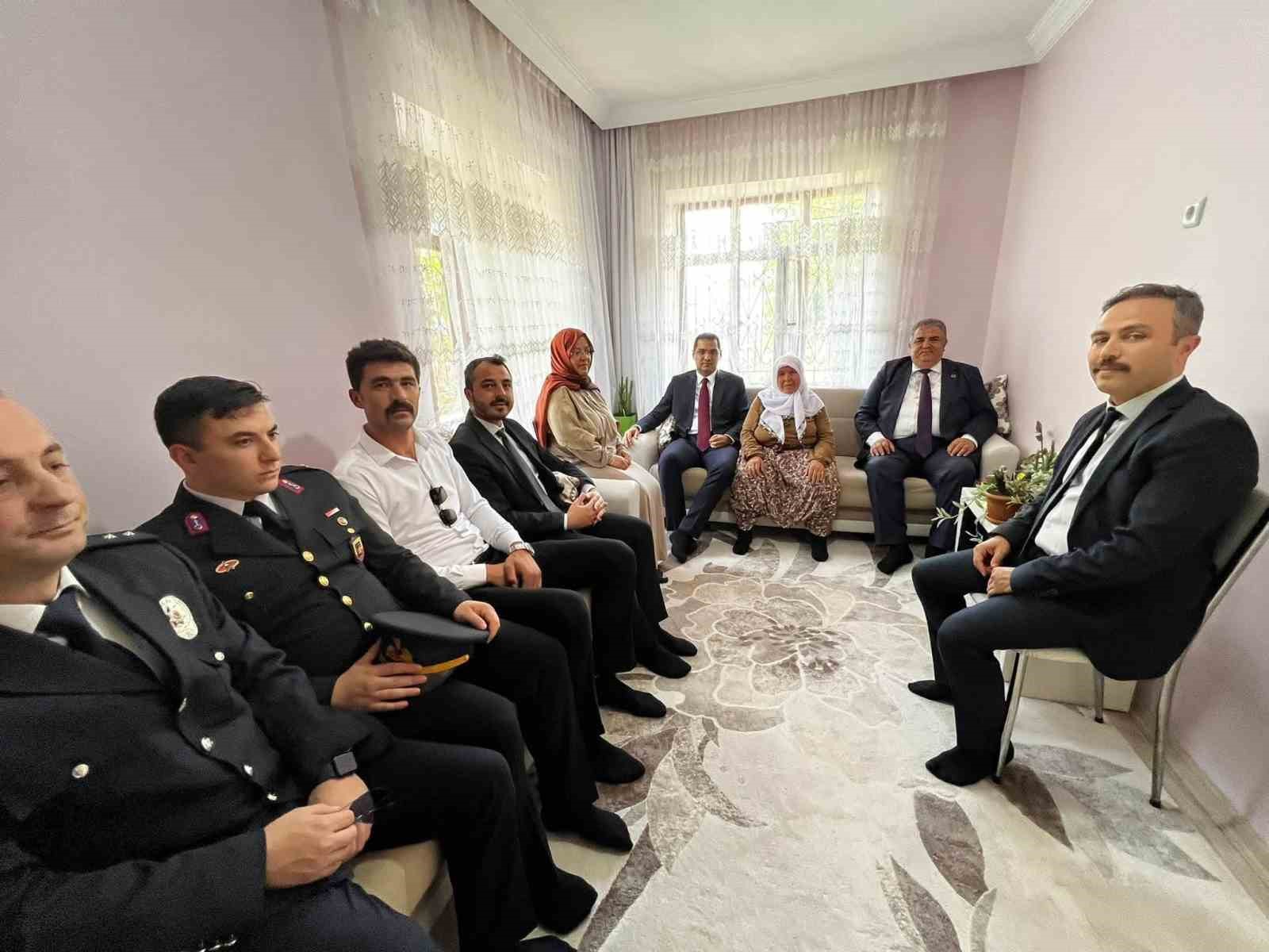 Bozkır’da 15 Temmuz gazisi Albay Aziz Yılmaz’ın ailesine ziyaret