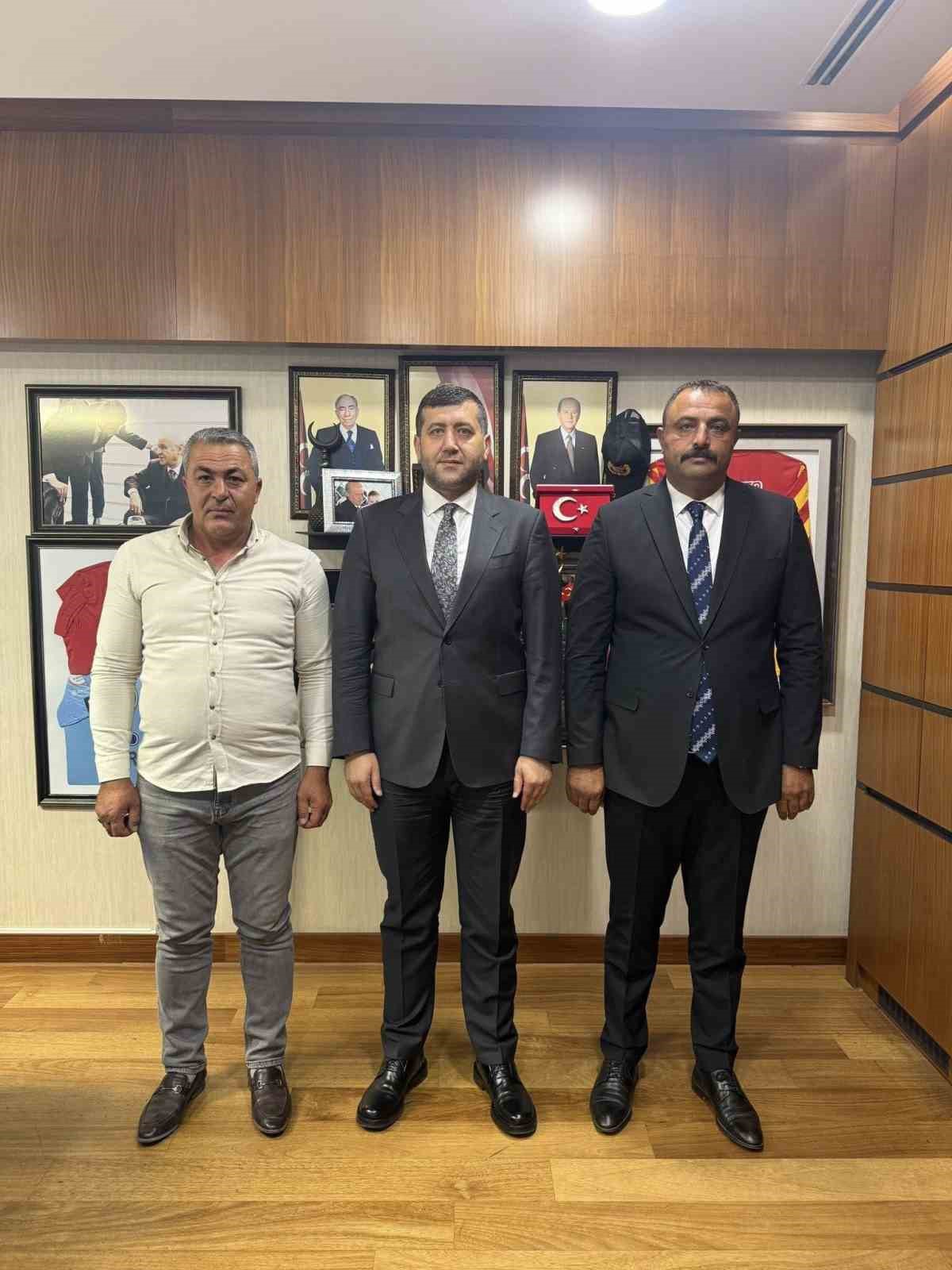 Belediye başkanı ve muhtardan MHP’li Ersoy’a istişare ziyareti