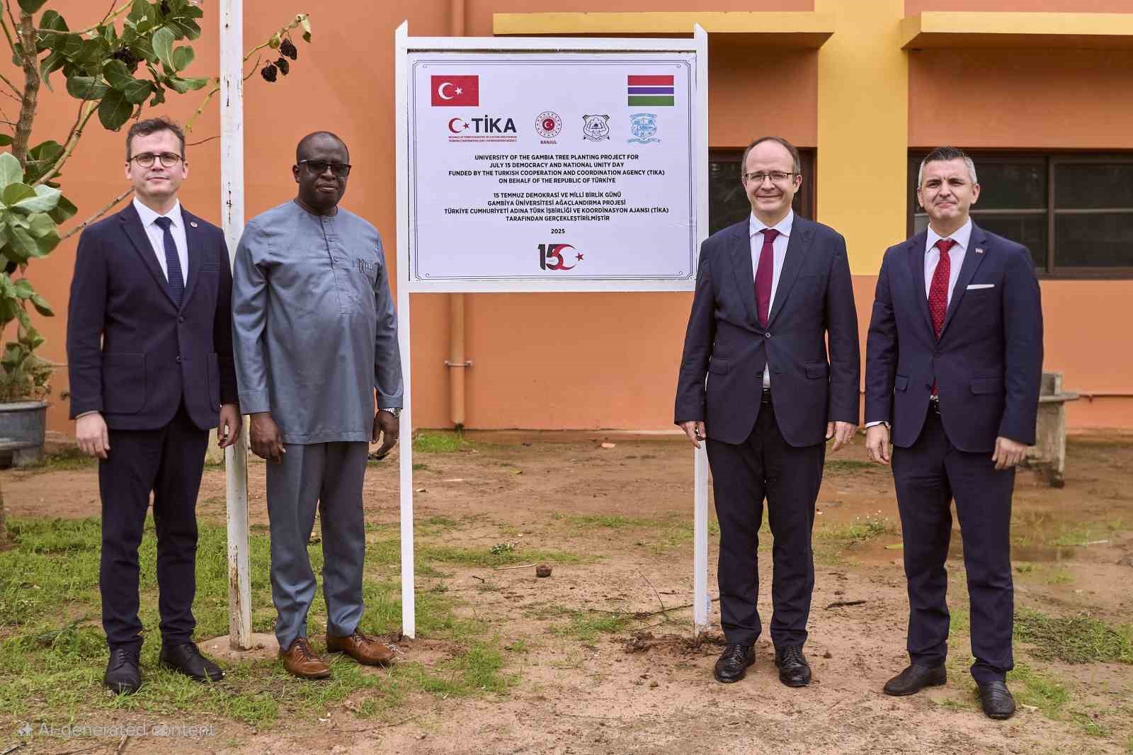 TİKA&rsquo;dan Gambiya&rsquo;da "15 Temmuz Demokrasi Yolu" ağa&ccedil;landırma projesi
