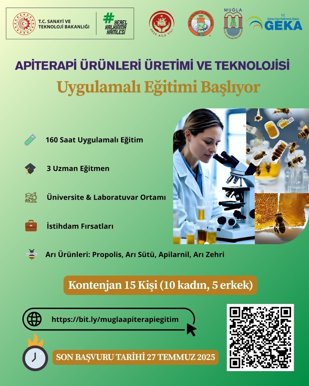 Muğla’da apiterapi eğitimi başlıyor