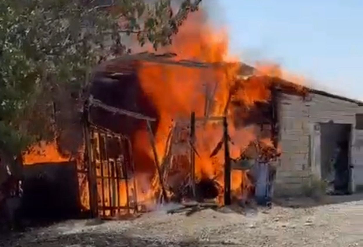 Karaman&rsquo;da depo yangını
