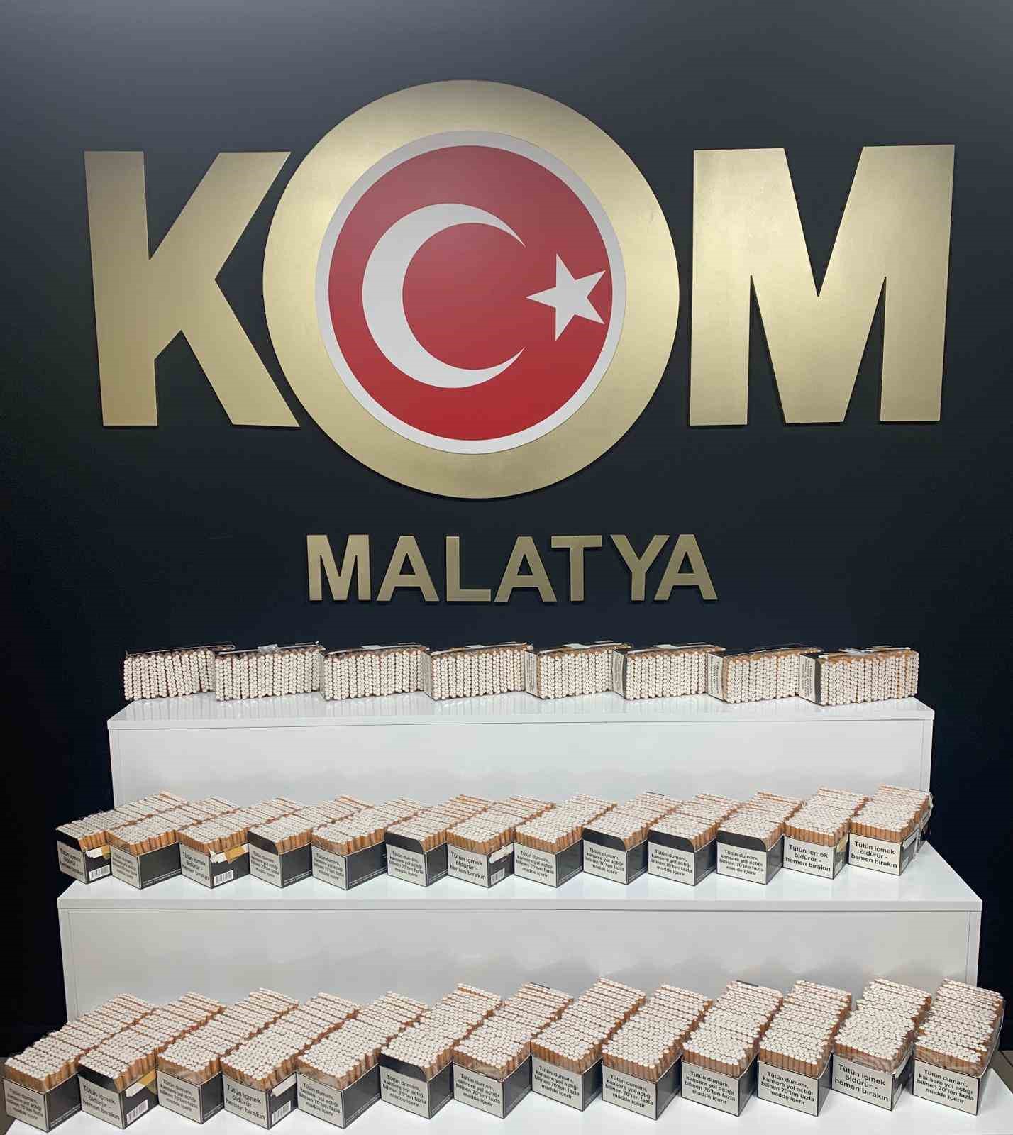 Malatya’da kaçak makaron ve etil alkol ele geçirildi