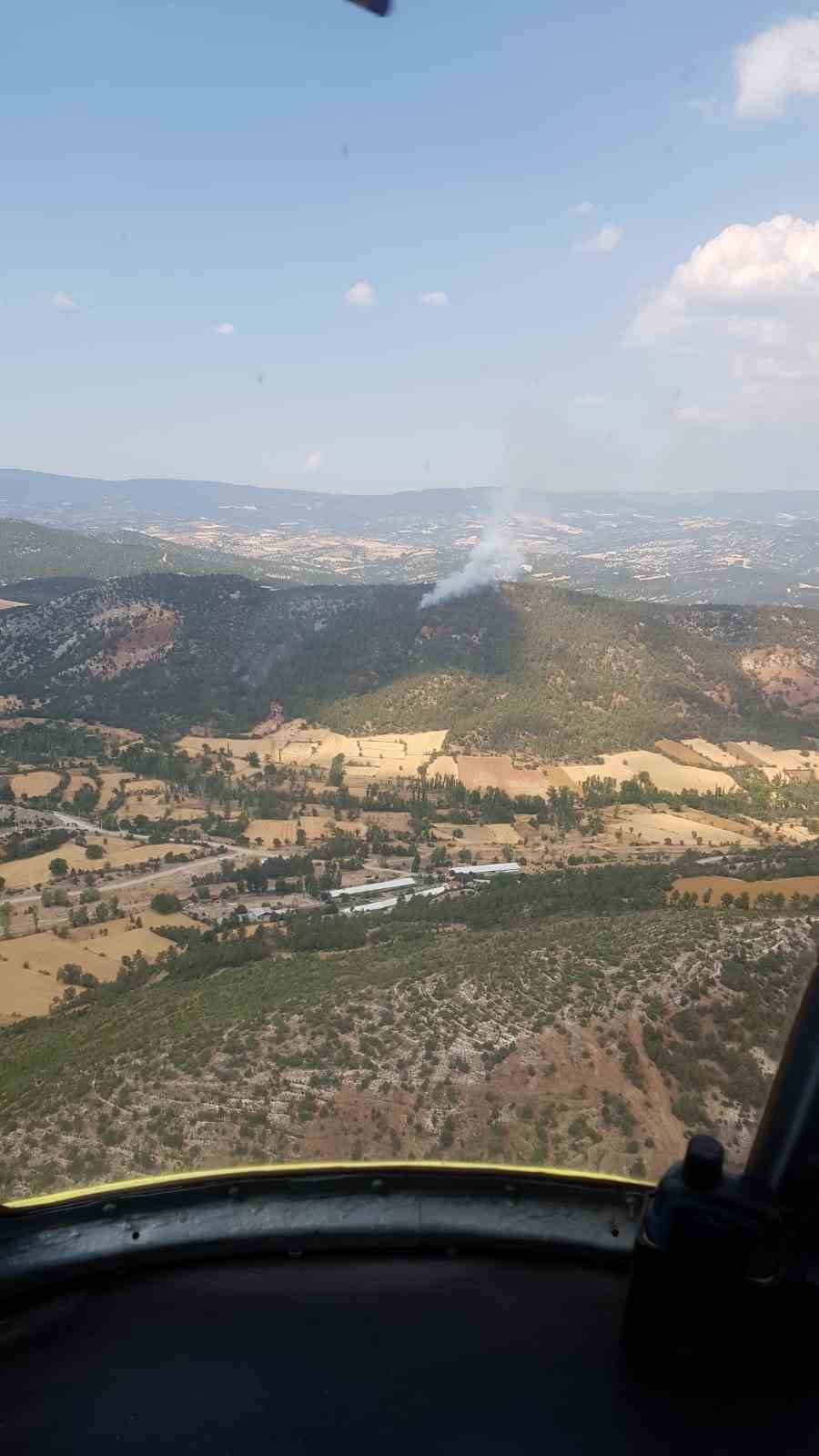 Bolu’da çıkan orman yangını büyümeden kontrol altına alındı
