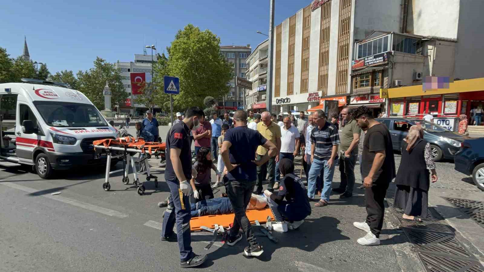 Çorlu’da trafik kazası: 1 yaralı