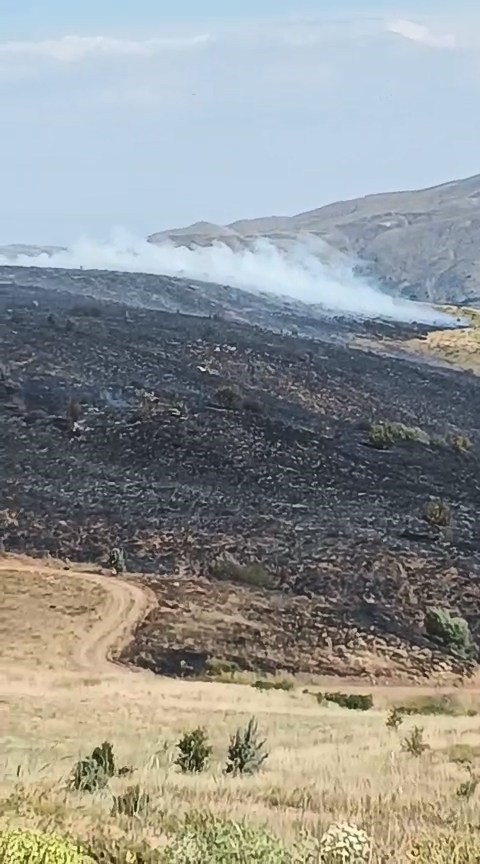 Elazığ’da arazi yangını