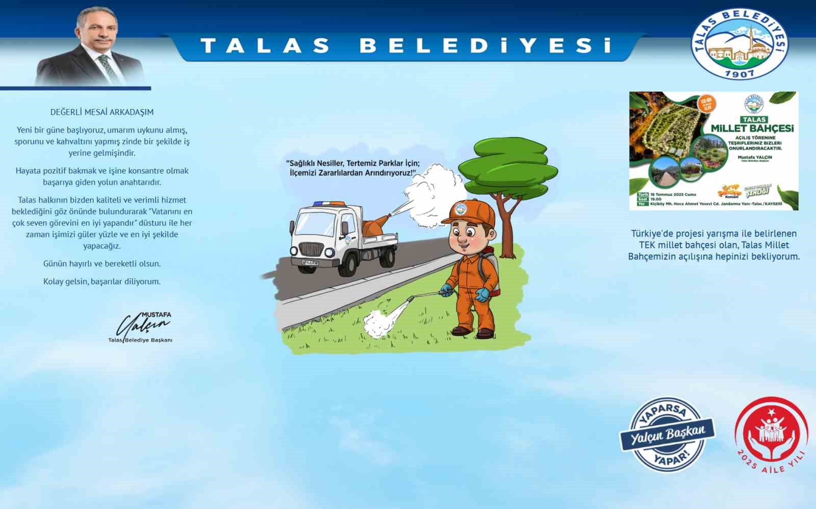 Başkan Yalçın’dan personele moralli başlangıç mesajı