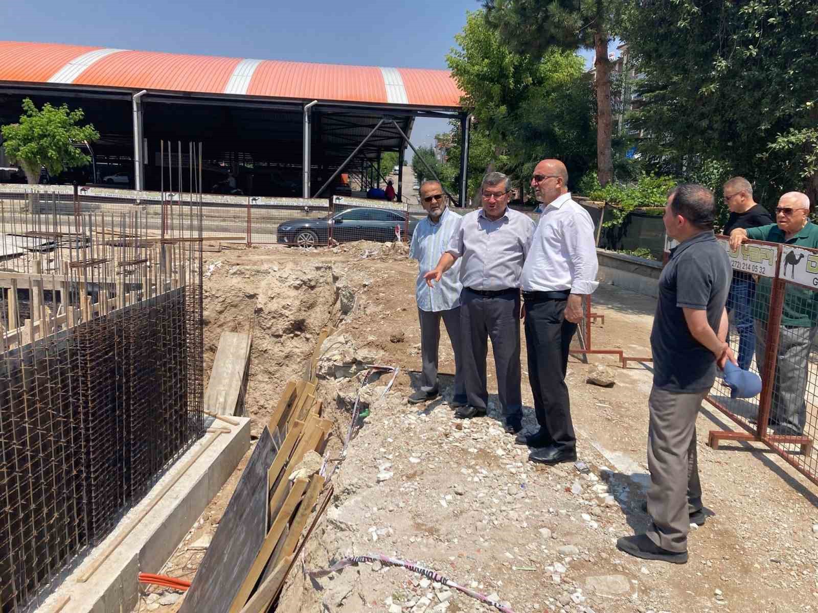 Müftü İmamoğlu, Mevlana Camii inşaatını yerinde inceledi