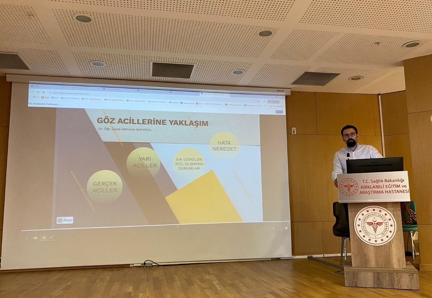 Kırklareli’nde "Göz Acillerinde Yaklaşım İlkeleri" konulu konferans düzenlendi