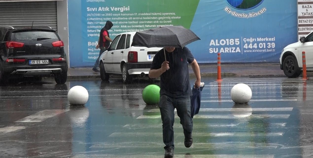 Kırklareli’nde sağanak etkili oldu