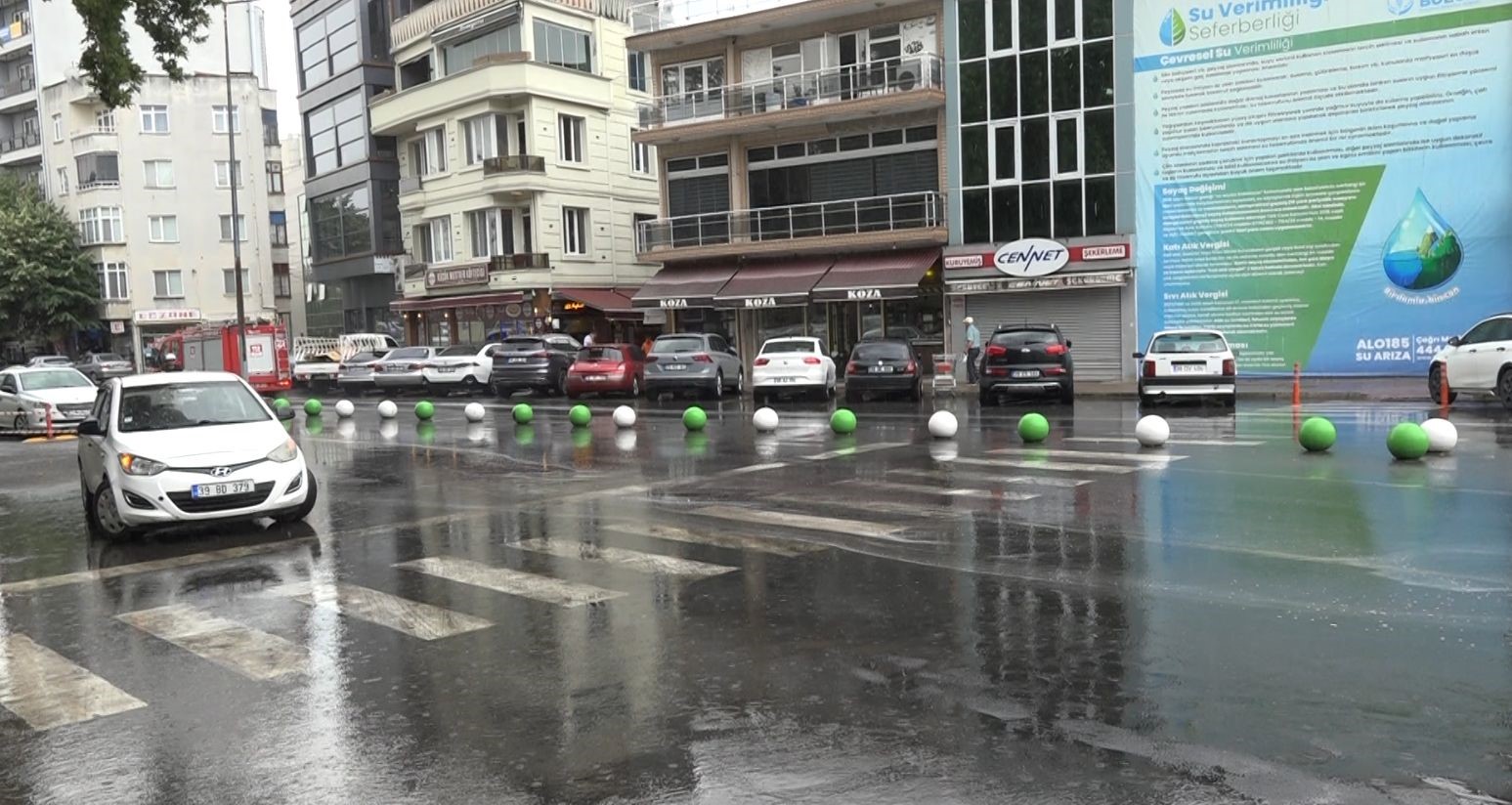 Kırklareli’nde sağanak etkili oldu